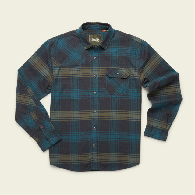 Men's Harkers Flannel Shirt - Soft Plaid Long Sleeve Button Down for Casual Wear & Outdoor Activities