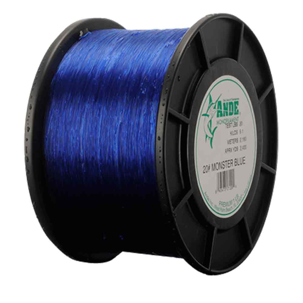 Ande 2lb Spool Monster Monofilament Fishing Line - Premium Strength & Durability for Freshwater & Saltwater Angling | Perfect for Trout, Bass & Panfish
