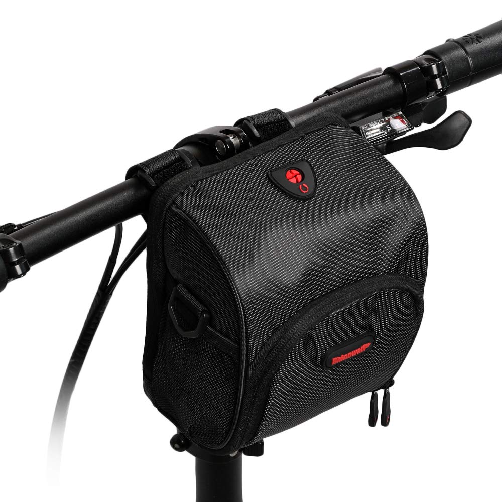 Rhinowalk Bike Handlebar Bag - Waterproof Front Frame Basket Bag for Road & Mountain Bikes | Professional Cycling Accessories for Commuting, Touring & Outdoor Adventures