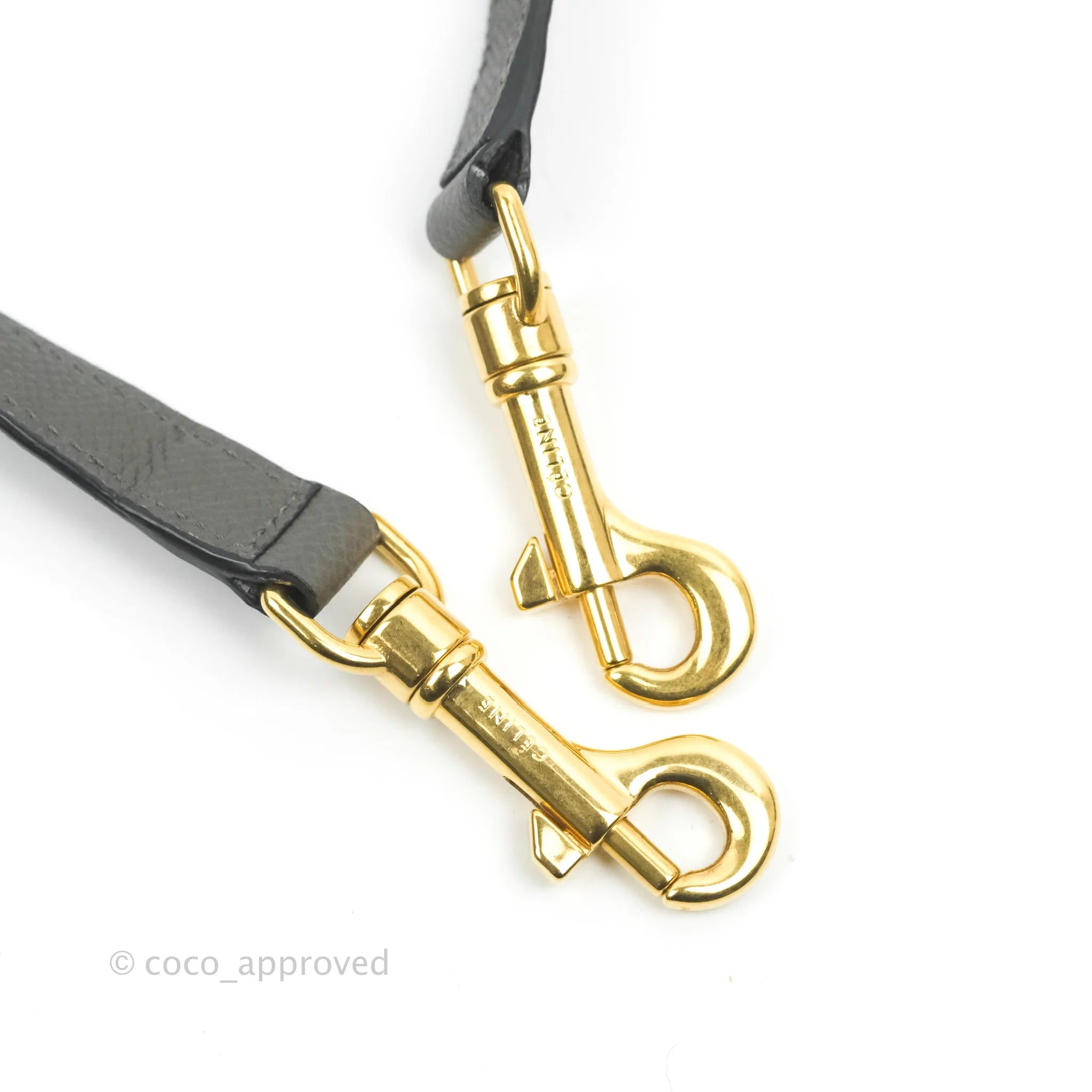 Celine Mini Belt Bag in Grey Grained Calfskin with Gold Hardware - Perfect for Everyday Use, Work & Travel