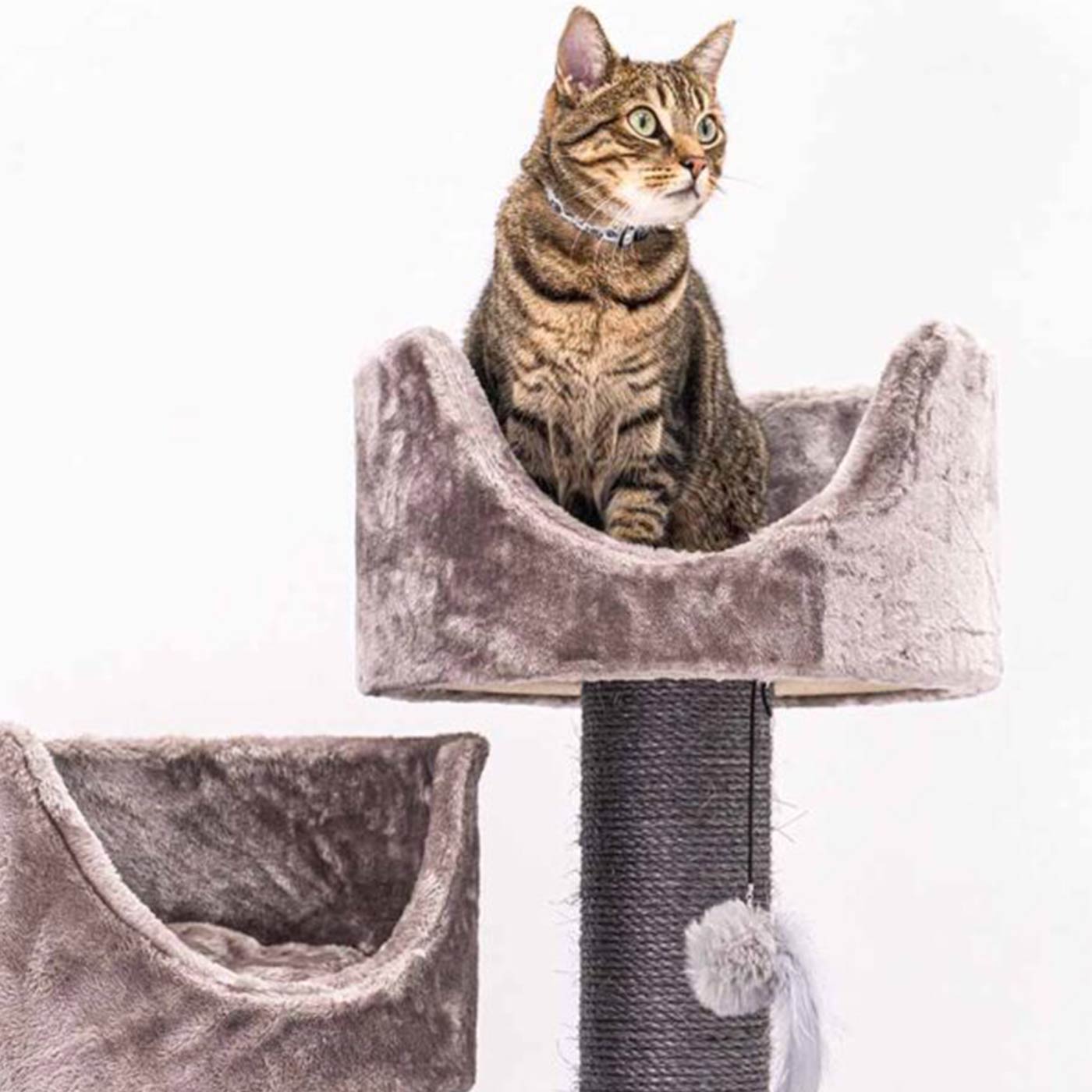 Kings & Queens Victoria 125cm Cat Tree - Premium Tall Cat Tower with Scratching Posts & Perches for Indoor Cats - Perfect for Play, Rest & Climbing in Home or Apartment