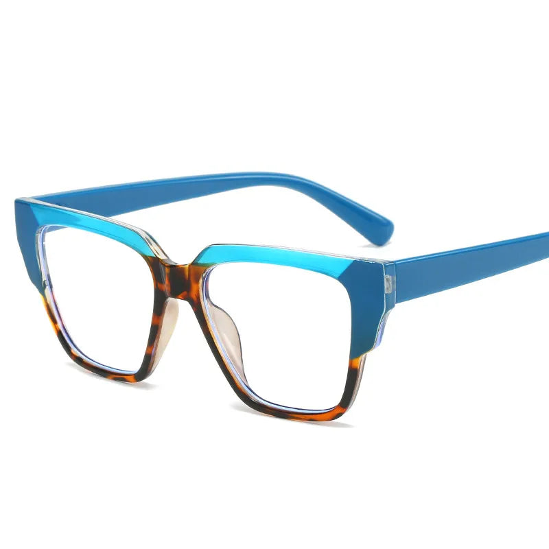 CCspace Women's Full Rim Square TR90 Titanium Eyeglasses 56855 - Lightweight & Durable Frame for Work, Reading & Everyday Fashion