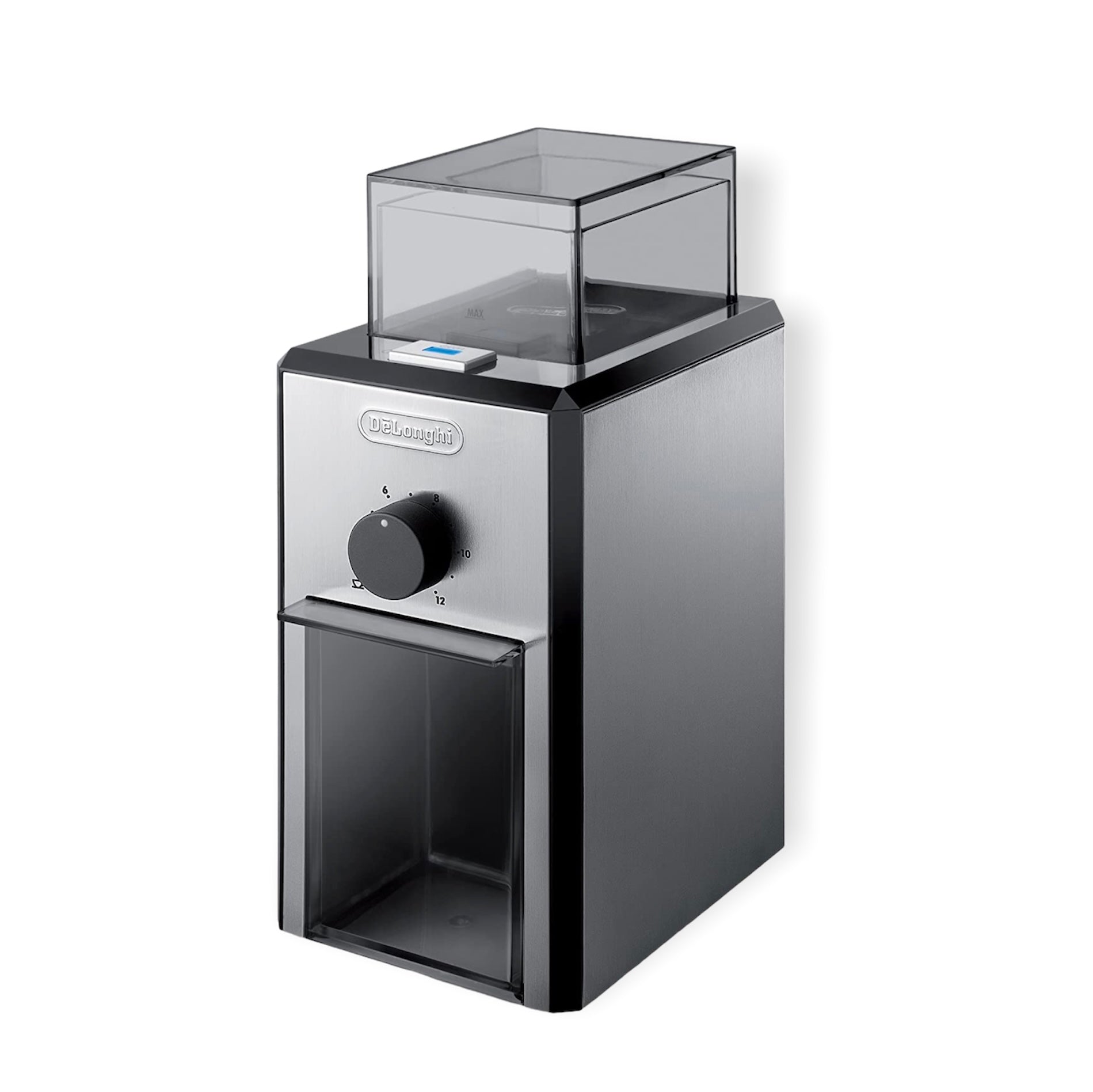 De'Longhi KG89 Stainless Steel Coffee Grinder - Electric Burr Mill for Espresso, Drip & French Press - Compact & Durable Kitchen Appliance for Fresh Ground Coffee at Home