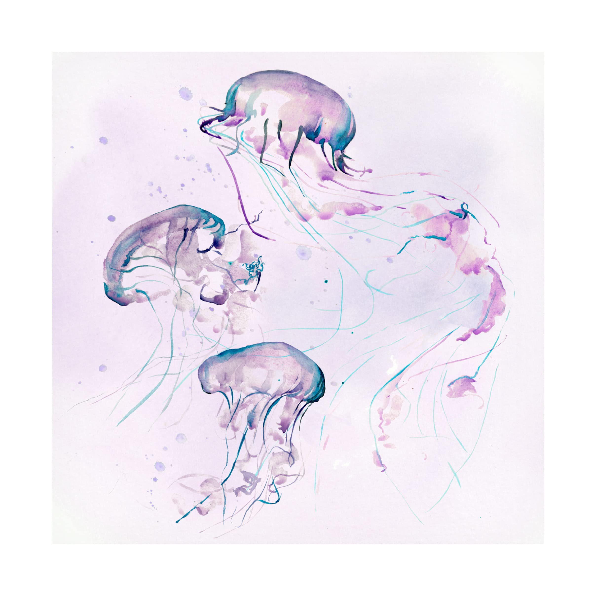 Jennifer Paxton Parker 'Underwater Halcyon II' Canvas Wall Art Print - Modern Ocean Themed Home Decor for Living Room, Bedroom & Office