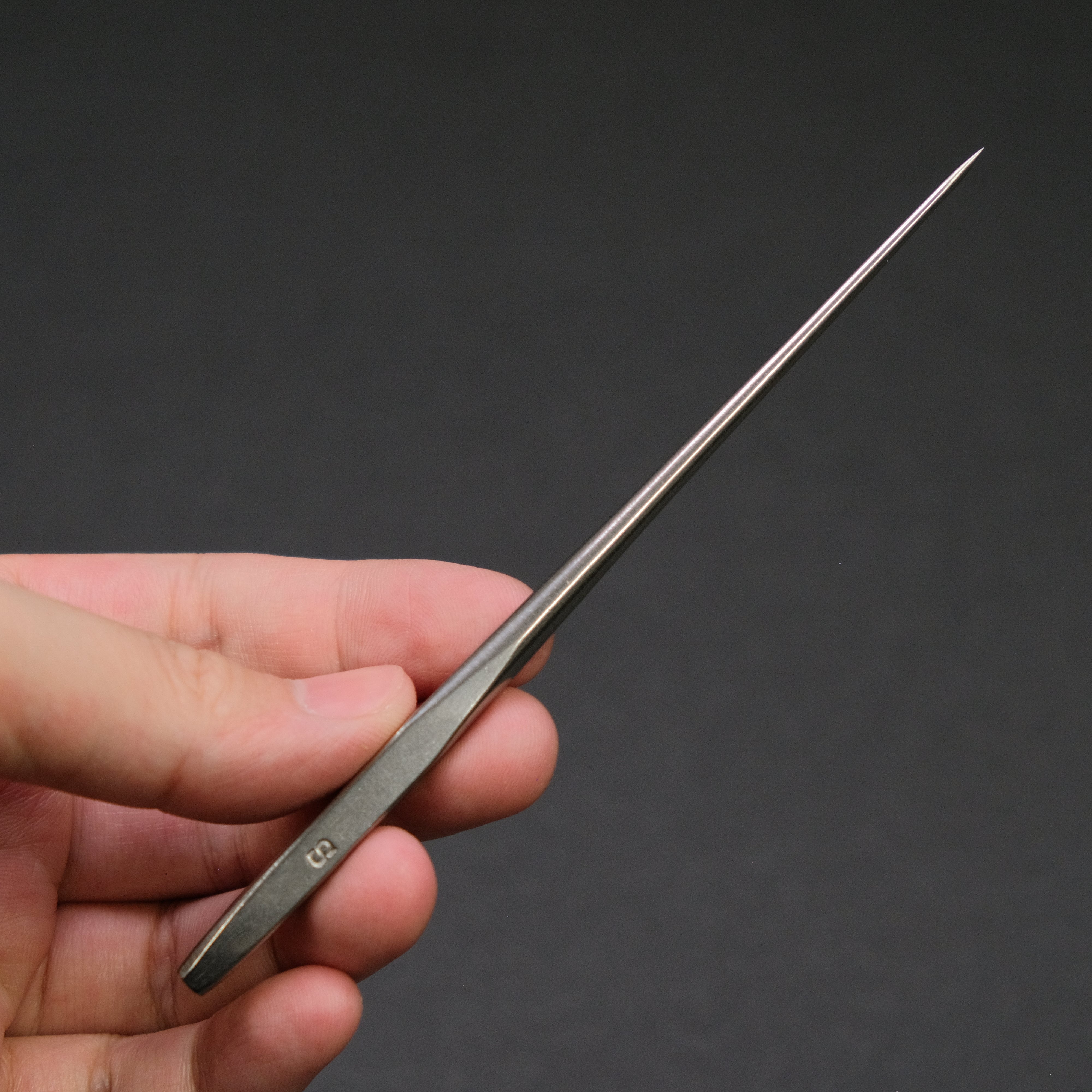 Hitohira Echizen Stainless Steel Eel Spike - Straight Small Fishing Tool for Sushi Chefs & Anglers - Perfect for Eel Fishing, Sushi Preparation & Outdoor Adventures