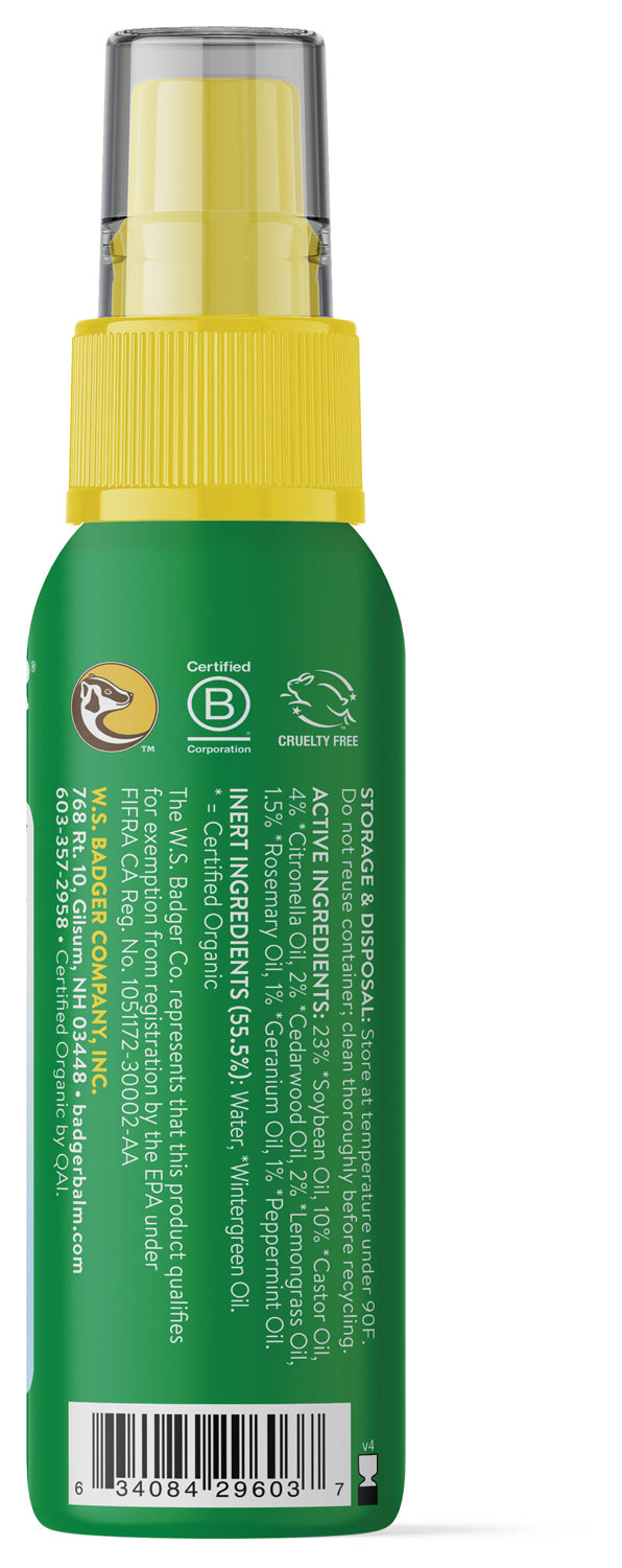 Badger Anti Bug Travel Kit: Natural Insect Repellent Balm & Spray Set for Outdoor Adventures, Camping, Hiking and Travel Protection