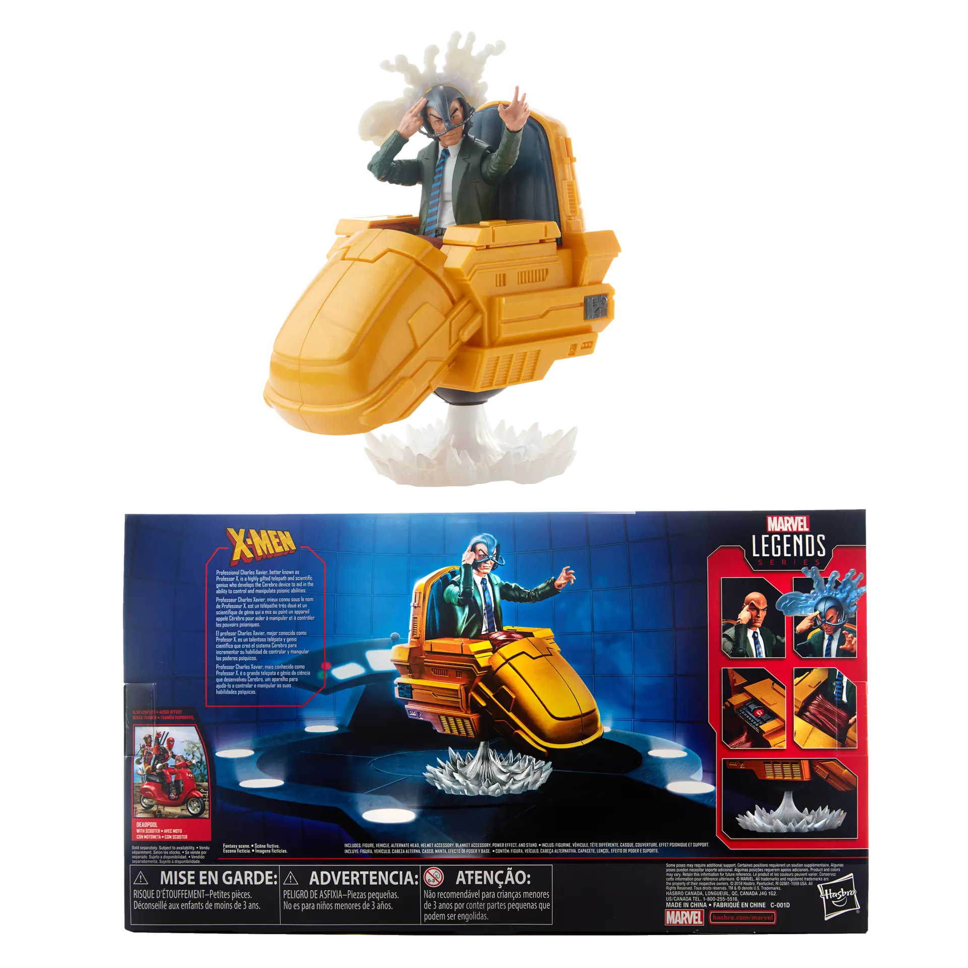 Marvel Legends Ultimate Professor X 6 Inch Action Figure with Hover Chair - Collectible X-Men Toy for Display & Play - Perfect for Marvel Fans & Action Figure Collectors