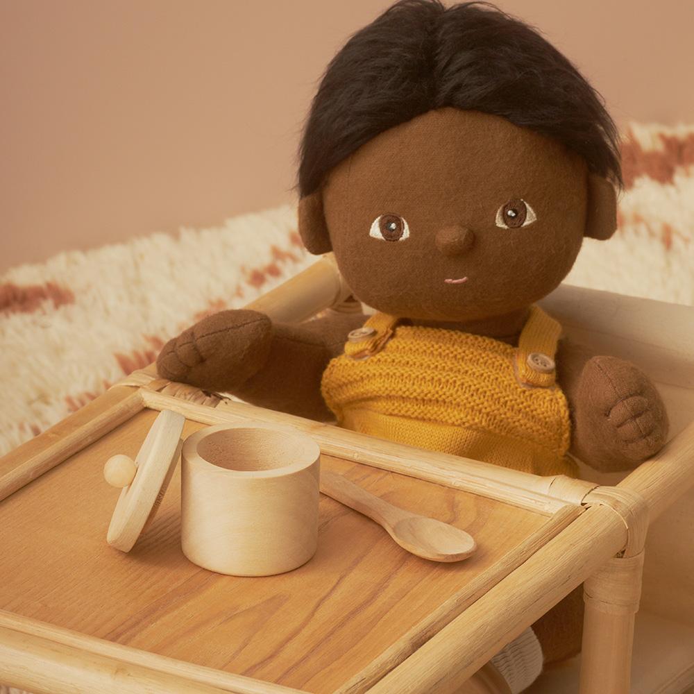 Dinkum Dolls Feeding Set - Baby Doll Accessories for Pretend Play, Includes Spoon, Bowl & Bottle - Perfect for Kids Role Play, Tea Parties & Imaginative Playtime