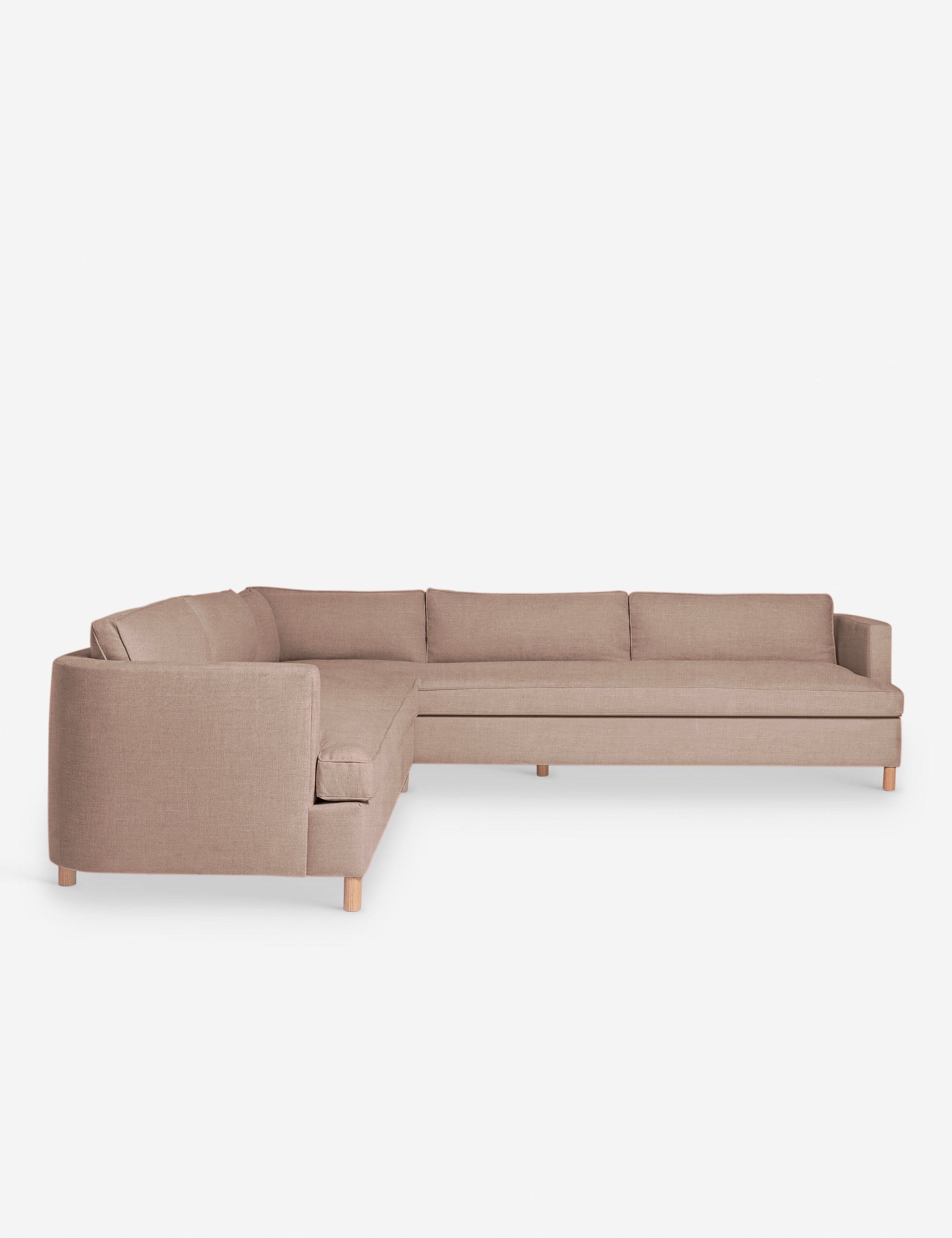 Belmont Corner Sectional Sofa by Ginny Macdonald - Modern L-Shaped Couch for Living Room, Family Room & Lounge Areas