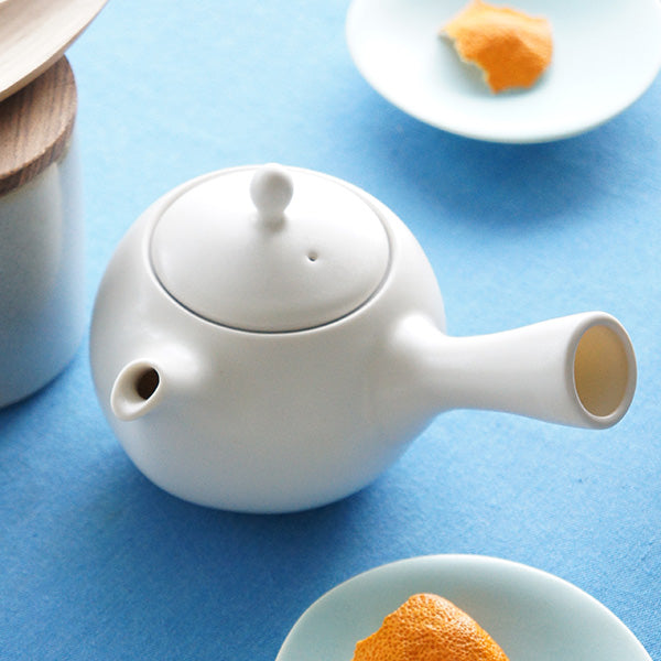 Yui Kyusu Japanese Teapot 330ml - Side Handle, 4 Colors - Perfect for Green Tea, Matcha & Herbal Brewing at Home or Office