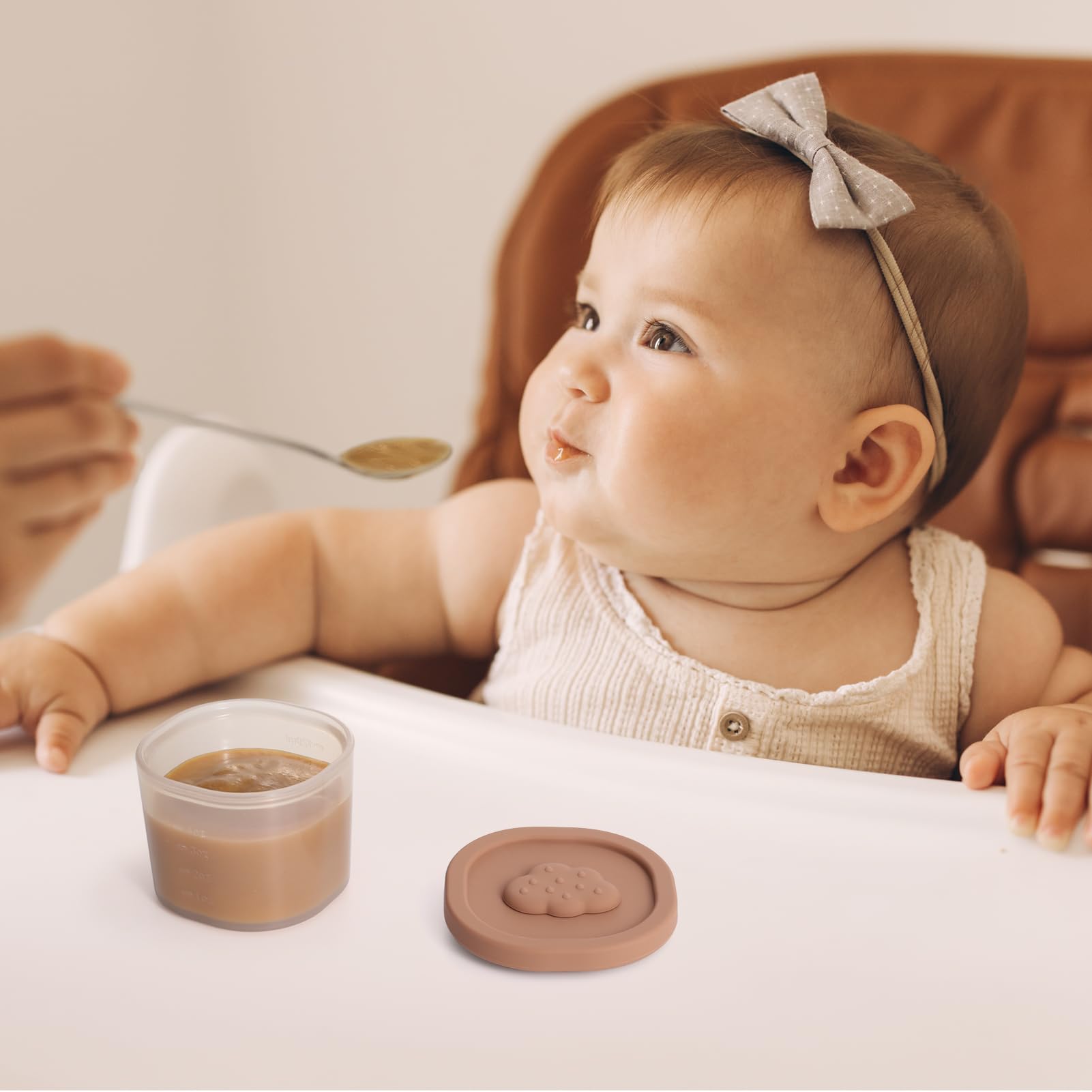Silicone Baby Food Containers 4PK - Freezer Safe & Reusable for Infants & Toddlers - Meal Prep & Travel