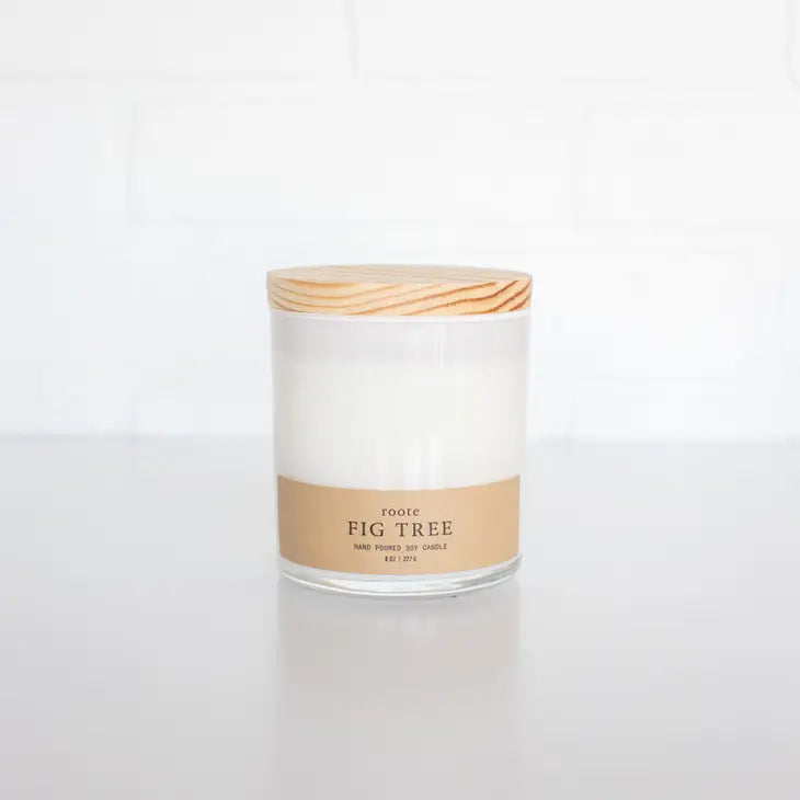 Fig Tree Soy Candle - Natural Apothecary Scented Candle for Home, Spa & Relaxation | Vegan, Eco-Friendly Aromatherapy Gift