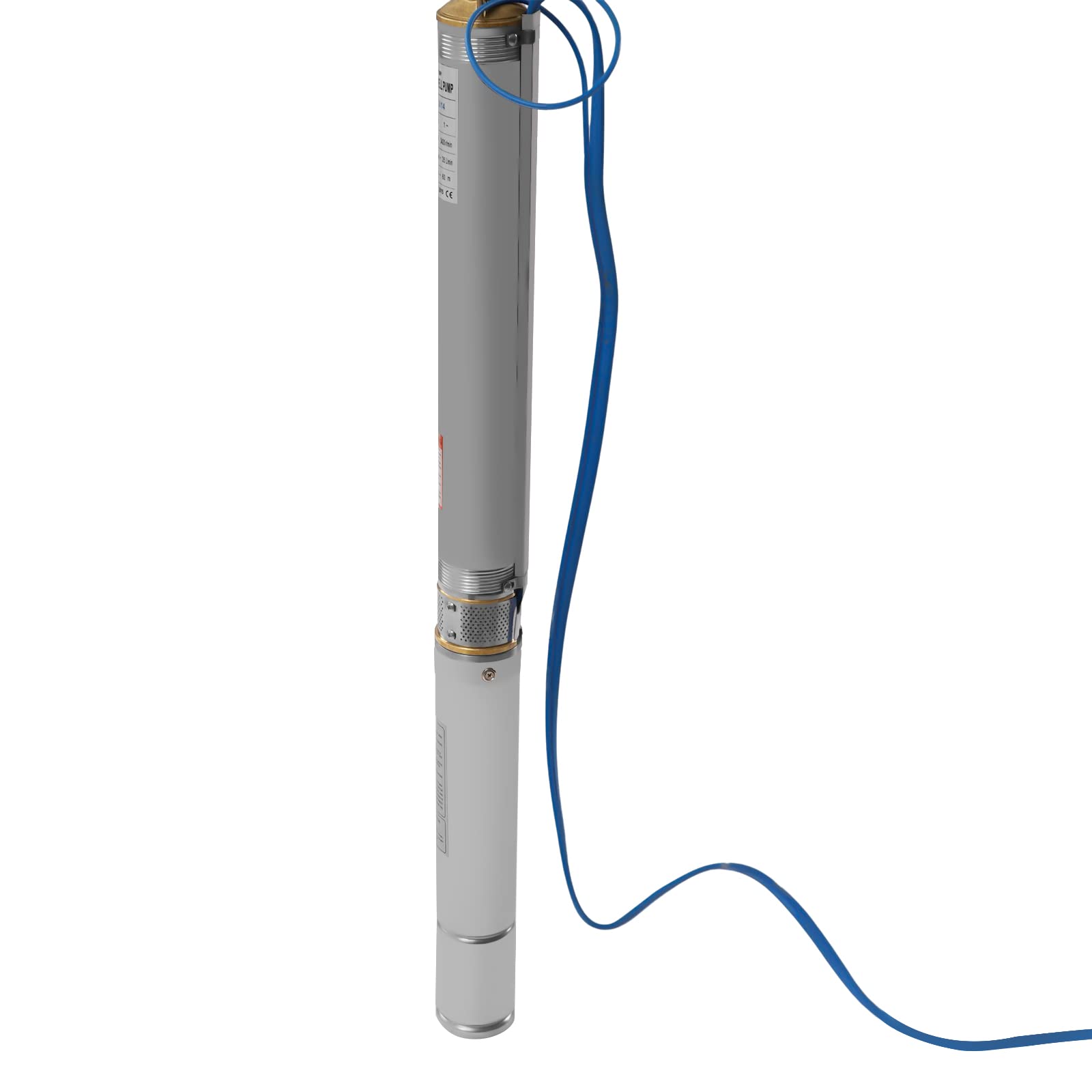 **750W Deep Well Submersible Pump - 110V DC, 16 GPM Flow, 380ft Lift - High-Efficiency Water Pump for Farm, Ranch, Irrigation & Borehole Use - Ideal for Agriculture, Livestock & Residential Water Supply**