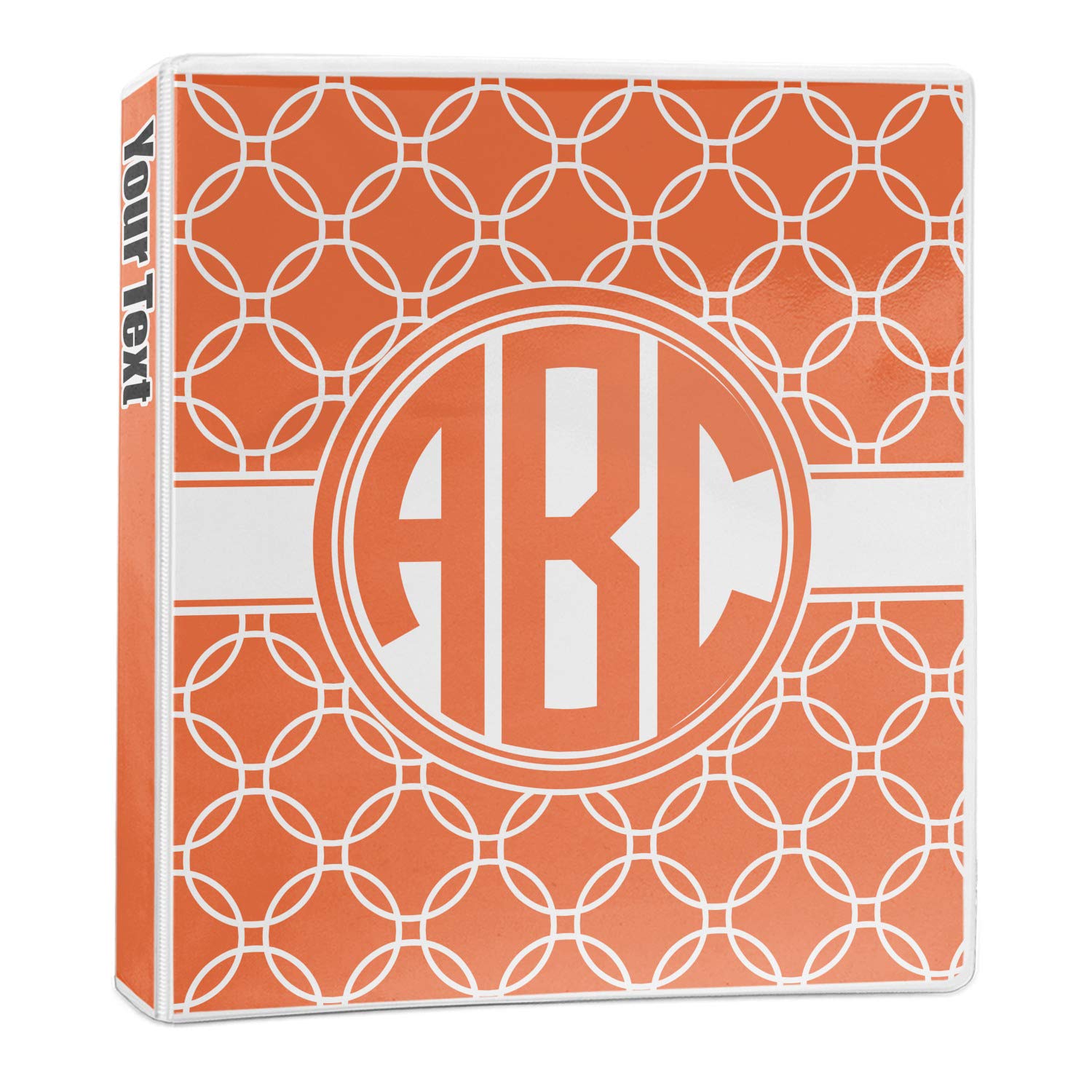 Personalized Linked Circles 3-Ring Binder - 1 Inch, Custom School & Office Supplies for Organizing Documents, Notes & Projects (Perfect for Students, Teachers & Professionals)