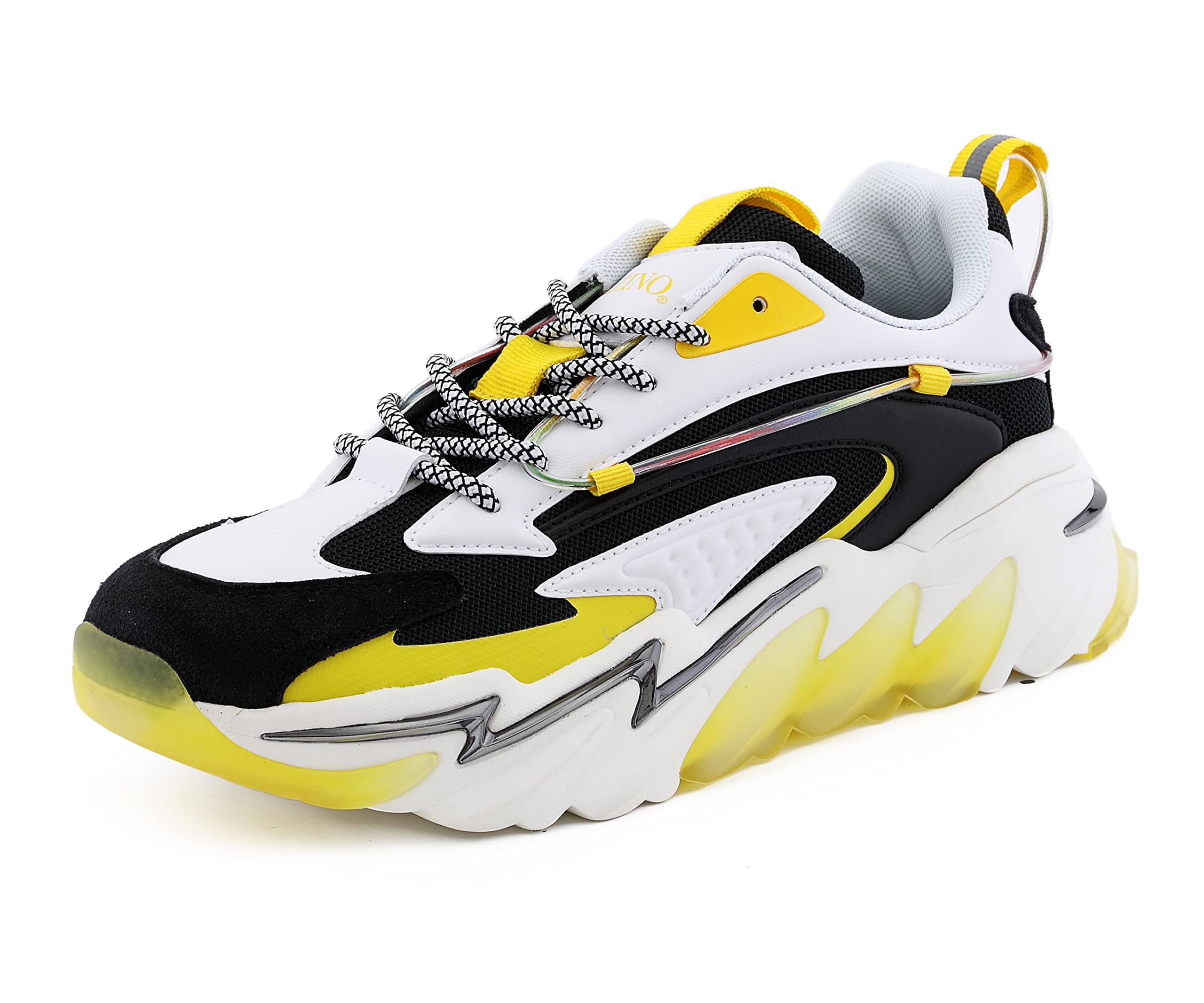 Mazino Glacier Fashion Chunky Sneakers for Men - Breathable Comfortable Athleisure Casual Shoes | Perfect for Walking, Gym, Travel & Street Style
