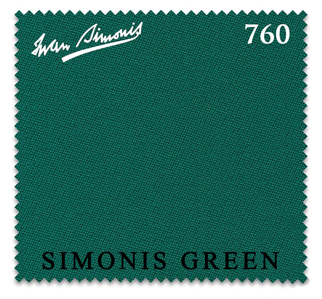 Premium Iwan Simonis 760 Pool Table Cloth - Simonis Green Felt for 7ft Tables - Professional Billiard Accessory for Home Game Rooms & Bars
