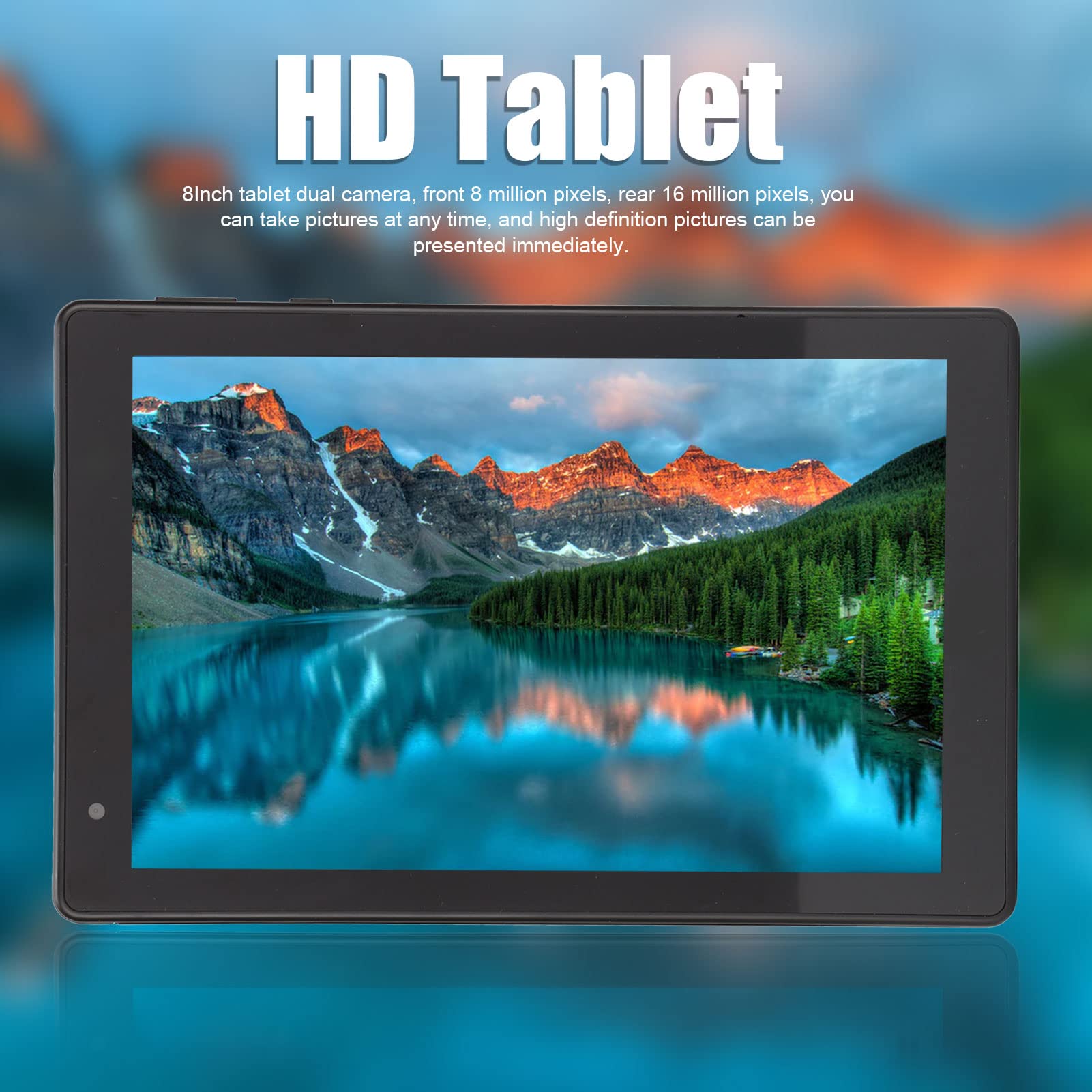 8 Inch Android Tablet for Kids 2-5 Years Old - 1920x1080 HD Display, 4GB RAM 64GB ROM, 8000mAh Battery, Dual SIM Dual Standby, Dual Camera - Perfect for Learning, Games & Travel (Black)