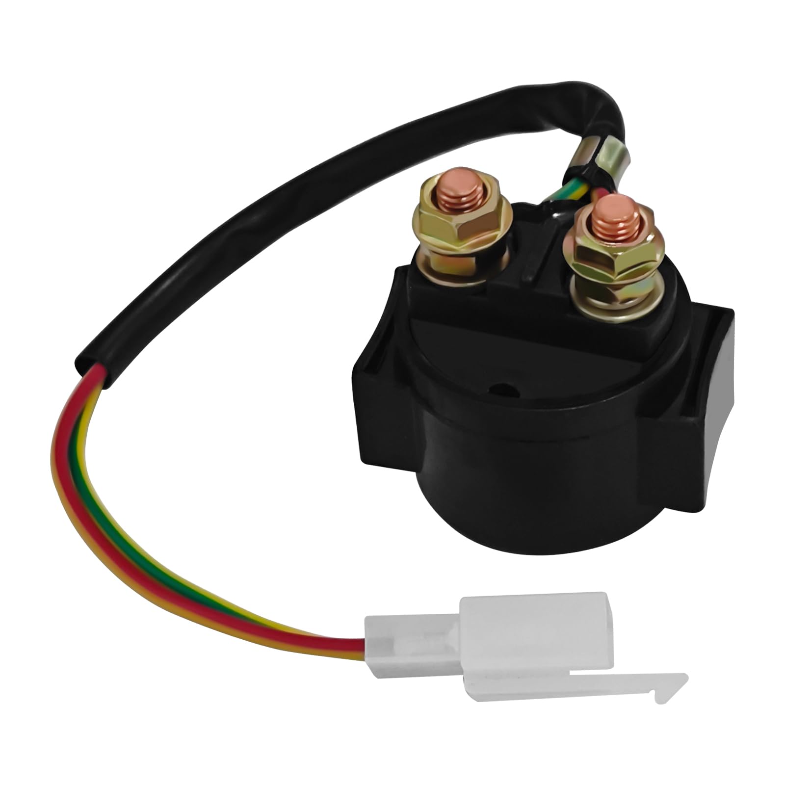 GY6 Starter Solenoid Relay for 4-Stroke Engine 50cc-250cc - Compatible with ATV, Dirt Bike, Pit Bike, Scooter & Go Kart - High Performance Motorcycle Starter Relay (Black) - Perfect for Off-Road Adventures & Engine Repairs