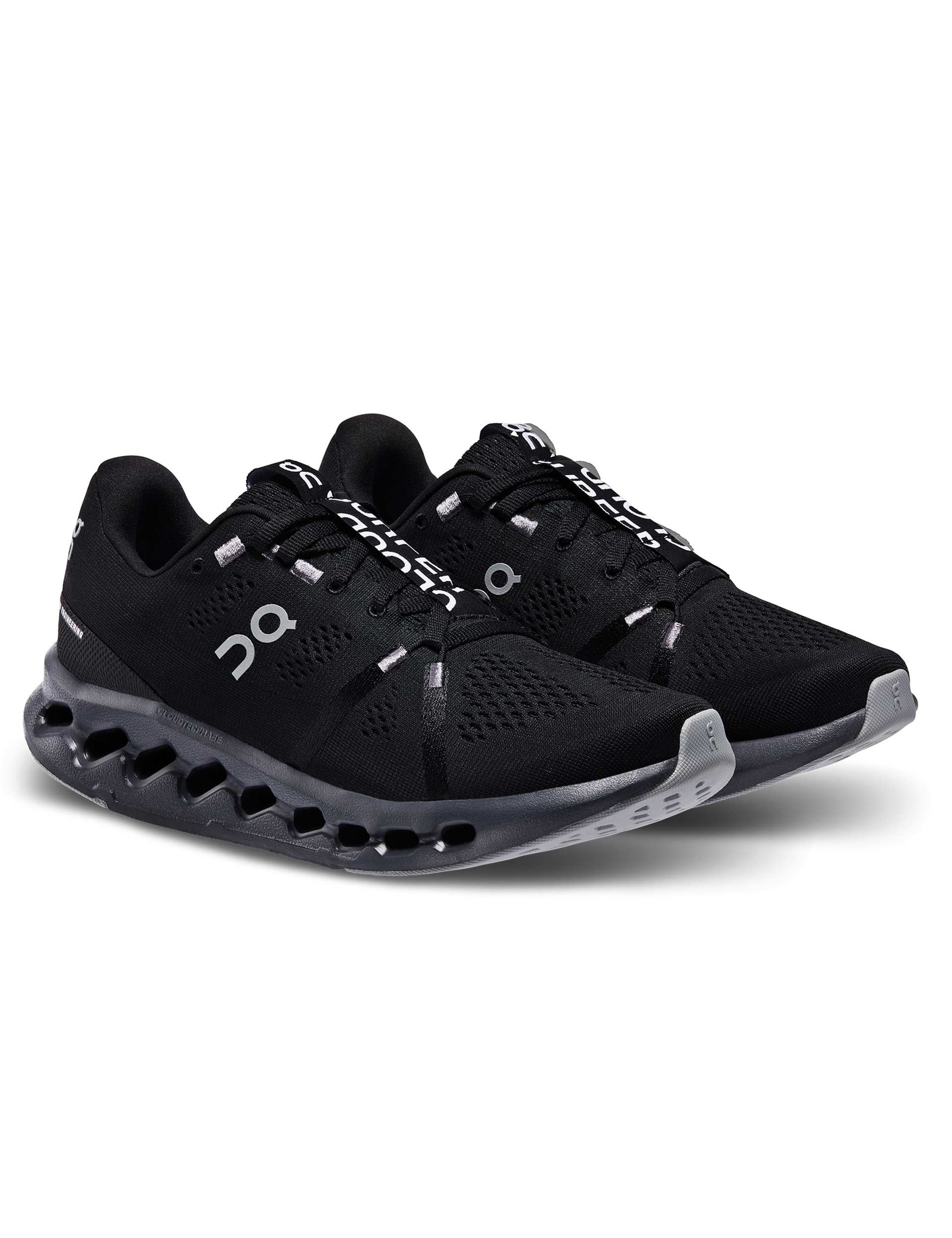 Cloudsurfer Running Shoes - All Black Men's & Women's Lightweight Athletic Sneakers for Jogging, Gym Workouts & Daily Wear