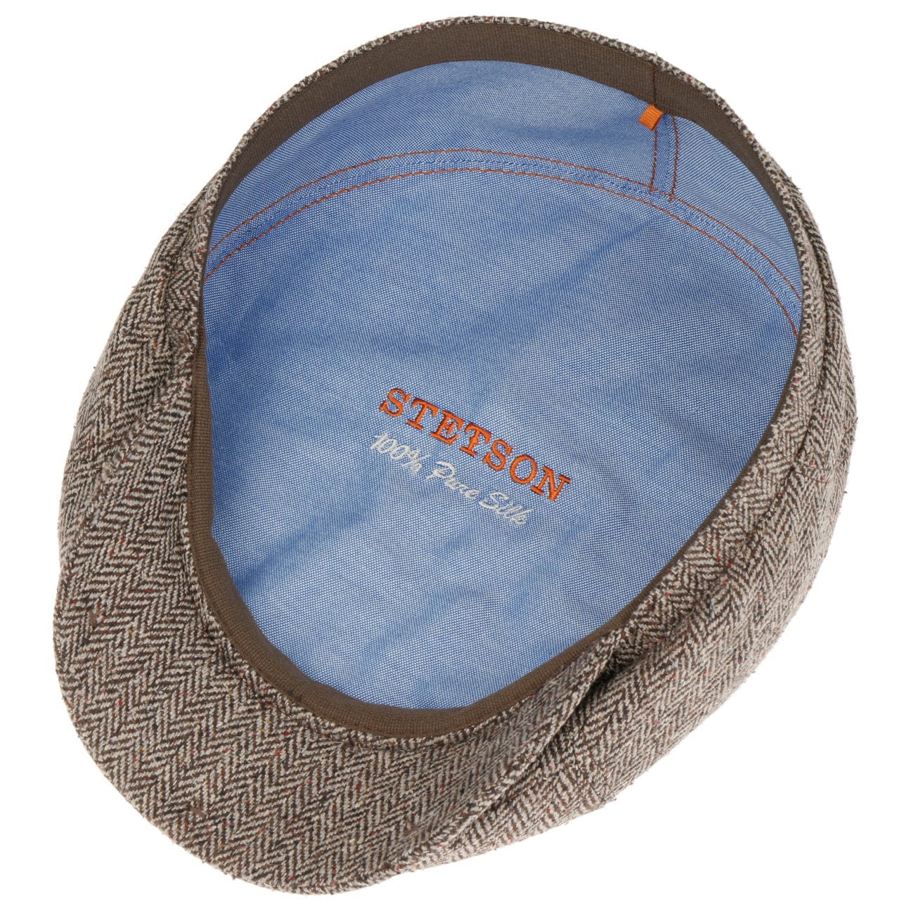 Stetson Milner Men's Silk Flat Cap - Classic Vintage Driving Hat for Golf, Outdoor & Casual Wear