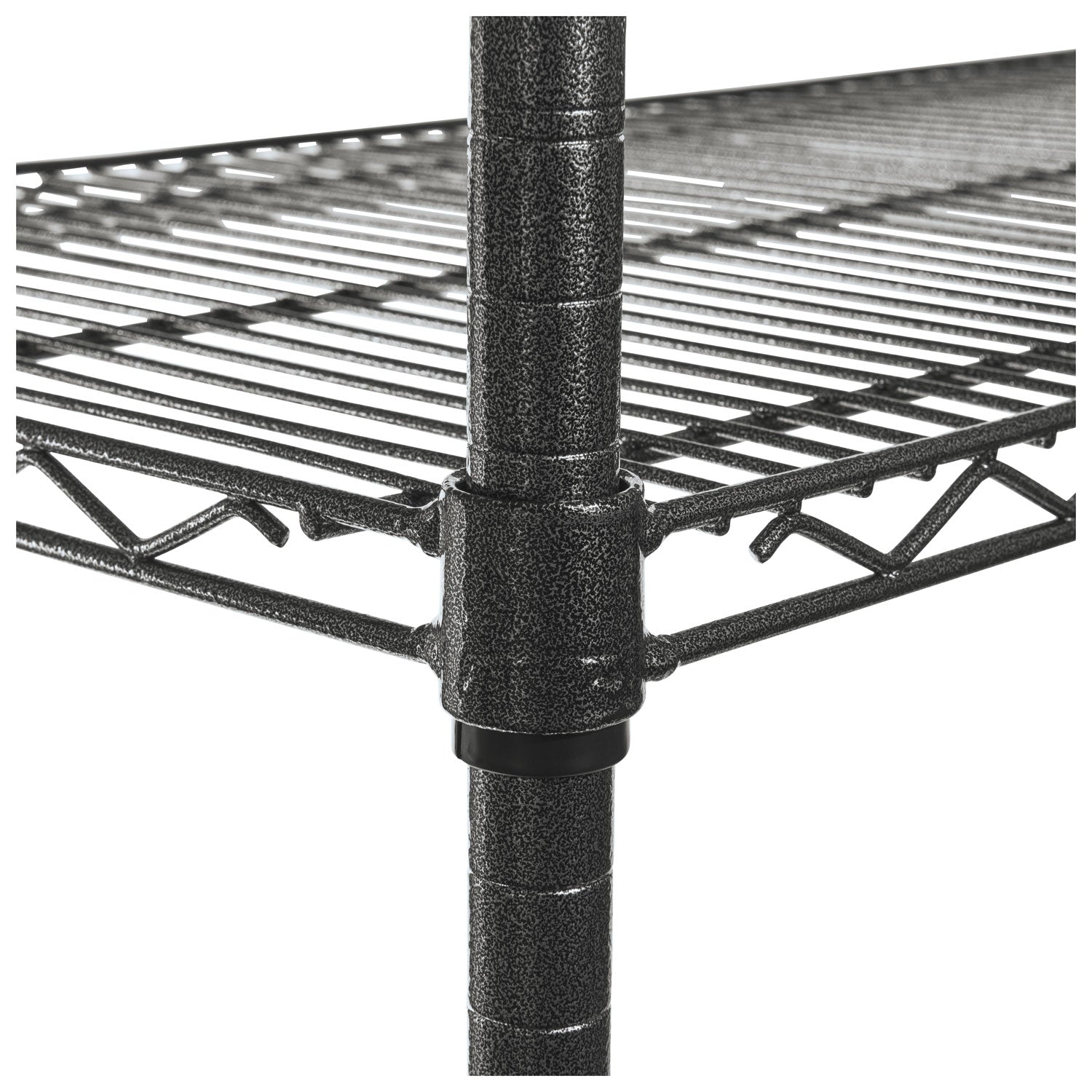 Alera® 3-Tier Heavy Duty Wire Utility Cart with Storage Basket - 500 lb Capacity Metal Rolling Cart (34