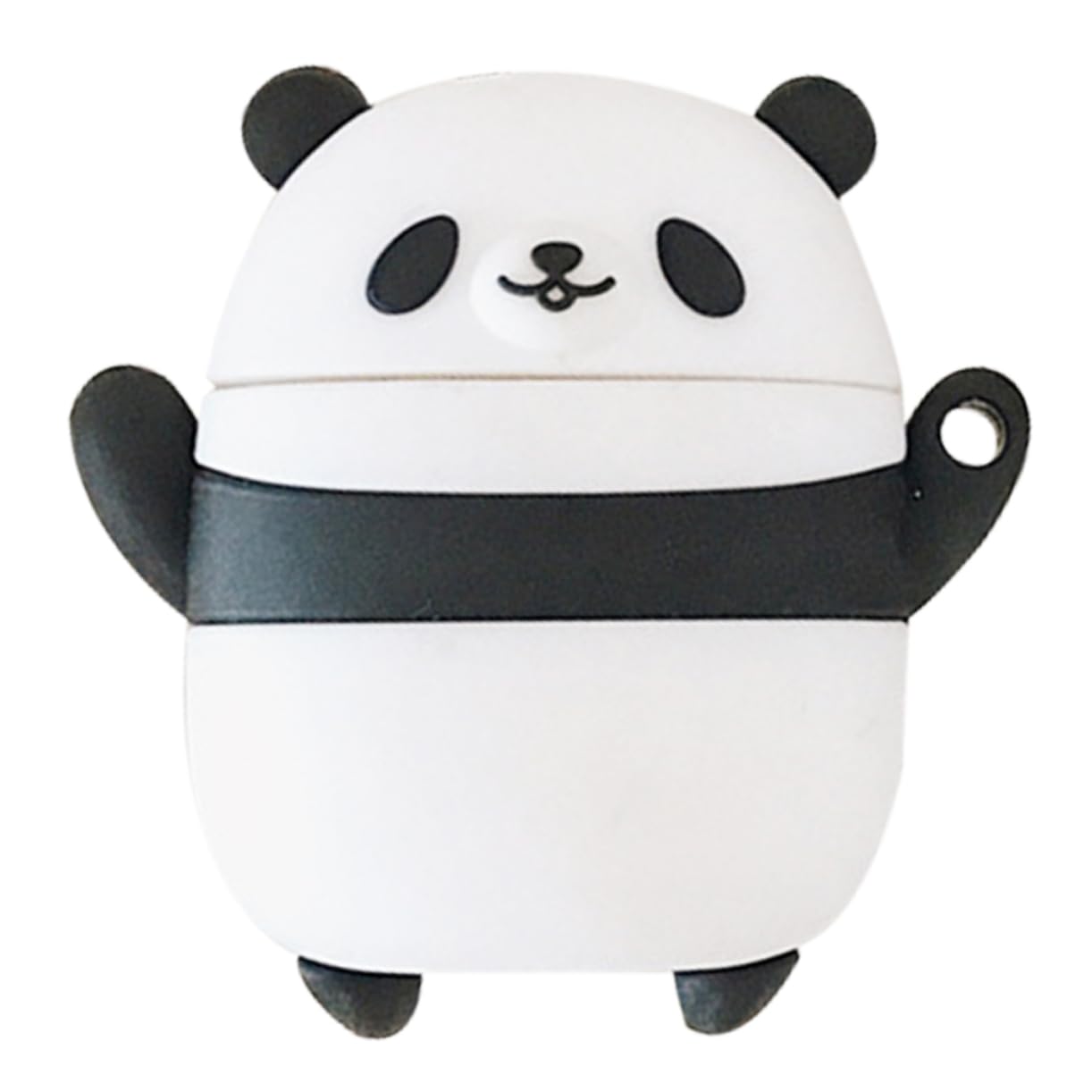 HOMSFOU 2 Pack Panda-Shaped Silicone Earphone Protective Case - Durable Headset Storage Pouch for AirPods, Earbuds | Perfect for Travel, Gym & Daily Use