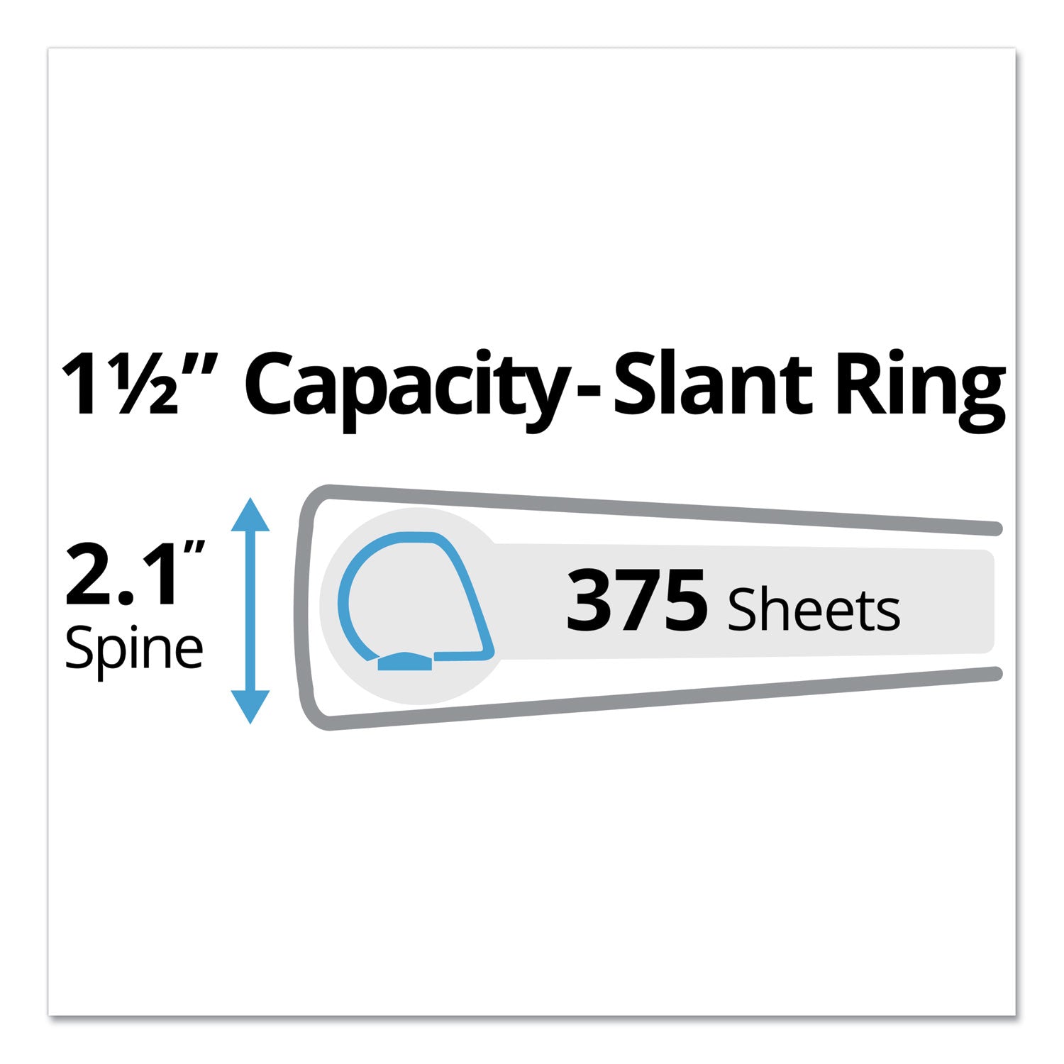 Avery® Durable 3-Ring Binder with DuraHinge™, 1.5