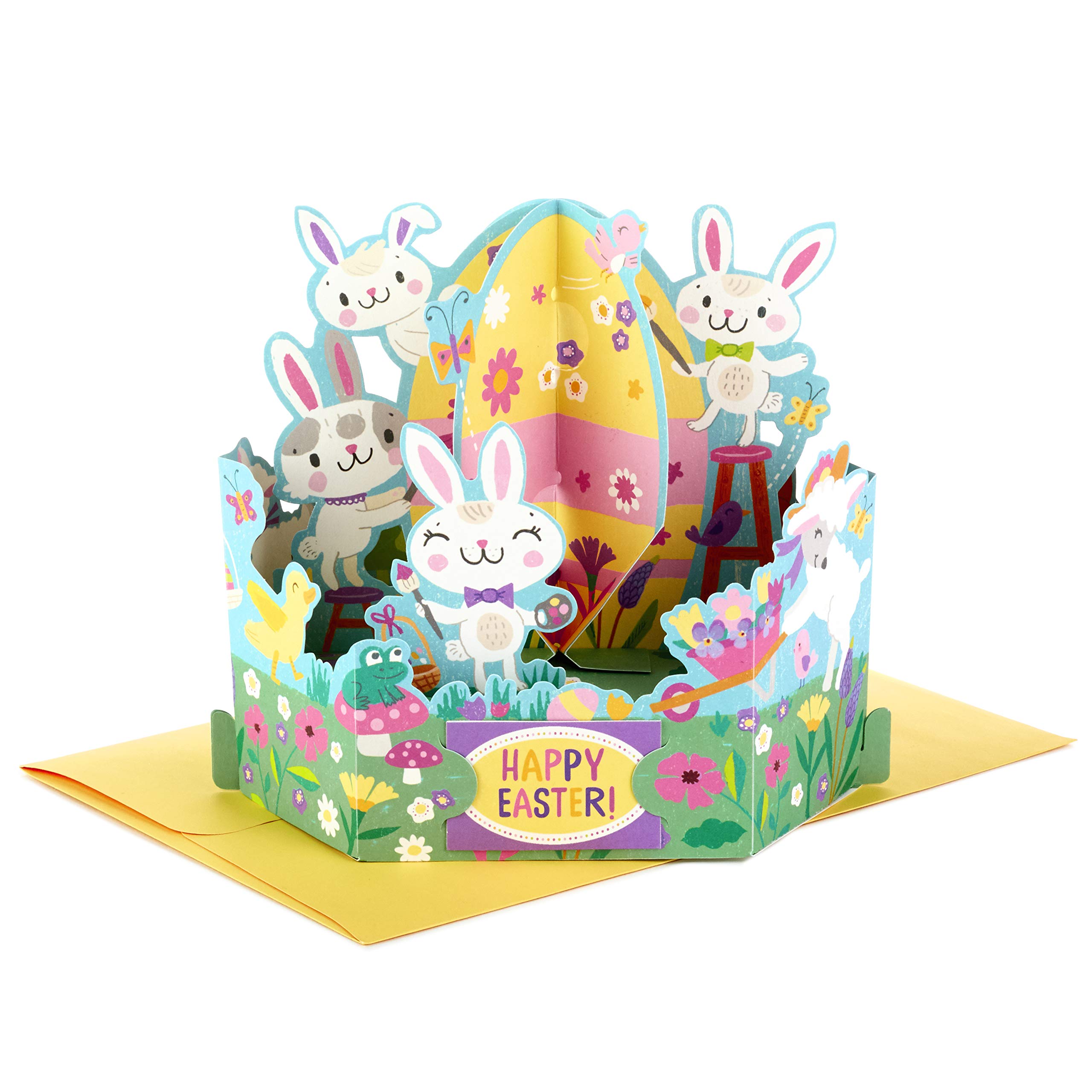 Hallmark Pop Up Easter Card with Displayable Woodland Creatures - Perfect for Easter Greetings, Spring Decor & Gift Giving