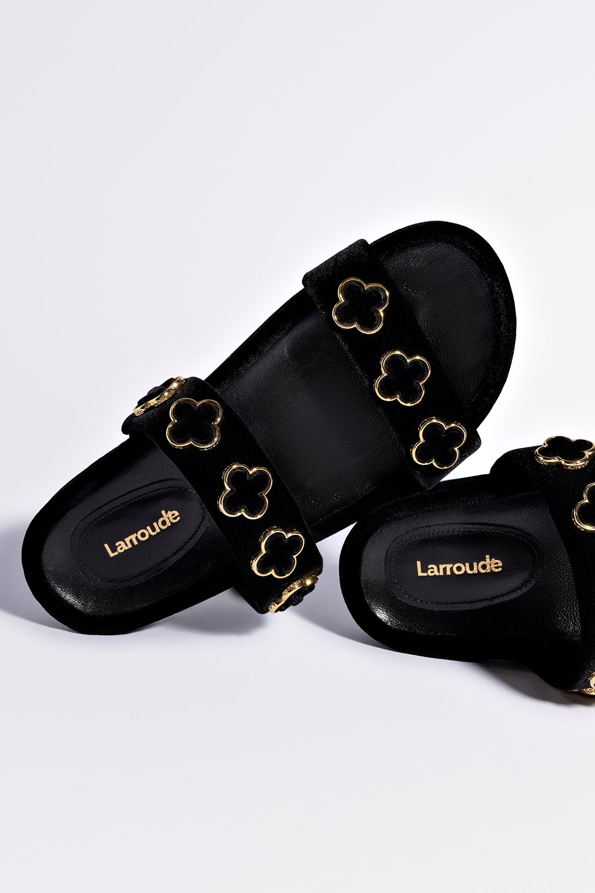 Milan Piccolo Slide In Black Velvet - Elegant Velvet Slippers for Women, Comfortable House Shoes for Indoor/Outdoor Use, Perfect for Lounging, Spa Days and Cozy Evenings at Home
