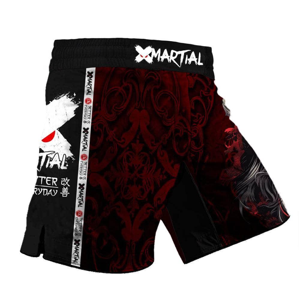 Red Viking 2.0 Hybrid BJJ Shorts - Premium MMA & Brazilian Jiu-Jitsu Training Shorts for Men - Perfect for Grappling, No-Gi & Combat Sports Workouts