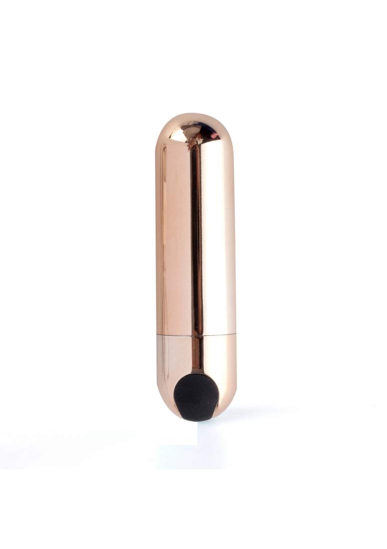 Maia Toys Jessi Rechargeable Mini Bullet Vibrator in Rose Gold - Compact & Powerful Personal Massager for Women, Perfect for Travel & Discreet Pleasure
