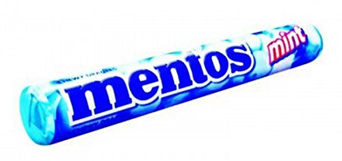 Mentos Chewy Mint Candy - 15 Rolls of Fresh Mint Flavor Chewy Mints for Office, School & Travel Snacks | Bulk Pack of Individually Wrapped Candy Rolls