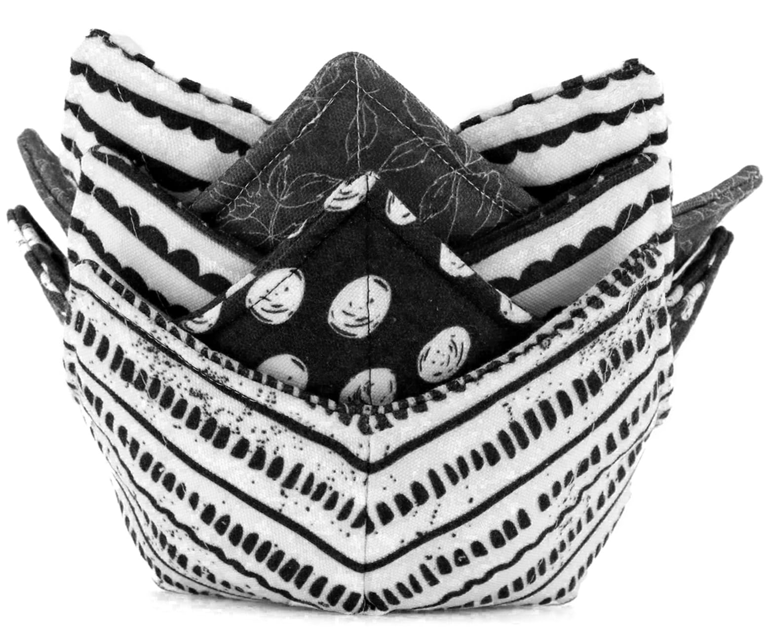 Microwave-Safe Cotton Bowl Cozy - Heat Resistant Hot Bowl Holder for Soup, Cereal & Oatmeal - Perfect for Microwave Use & Hand Protection While Eating