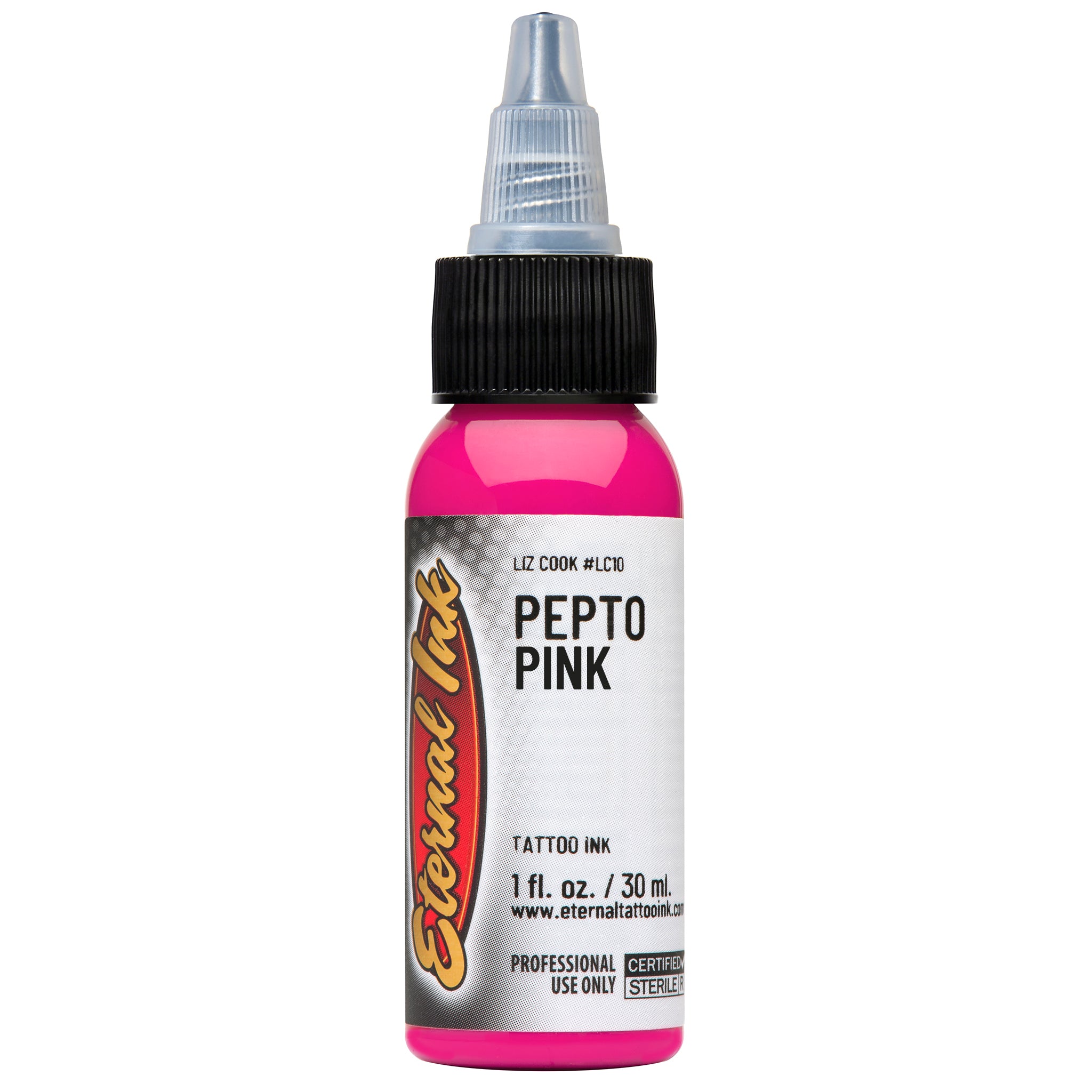 Eternal Liz Cook Pepto Pink Ink 1oz - Premium Tattoo Ink for Professional Artists & Beginners - Perfect for Tattoo Art, Body Art & Permanent Makeup