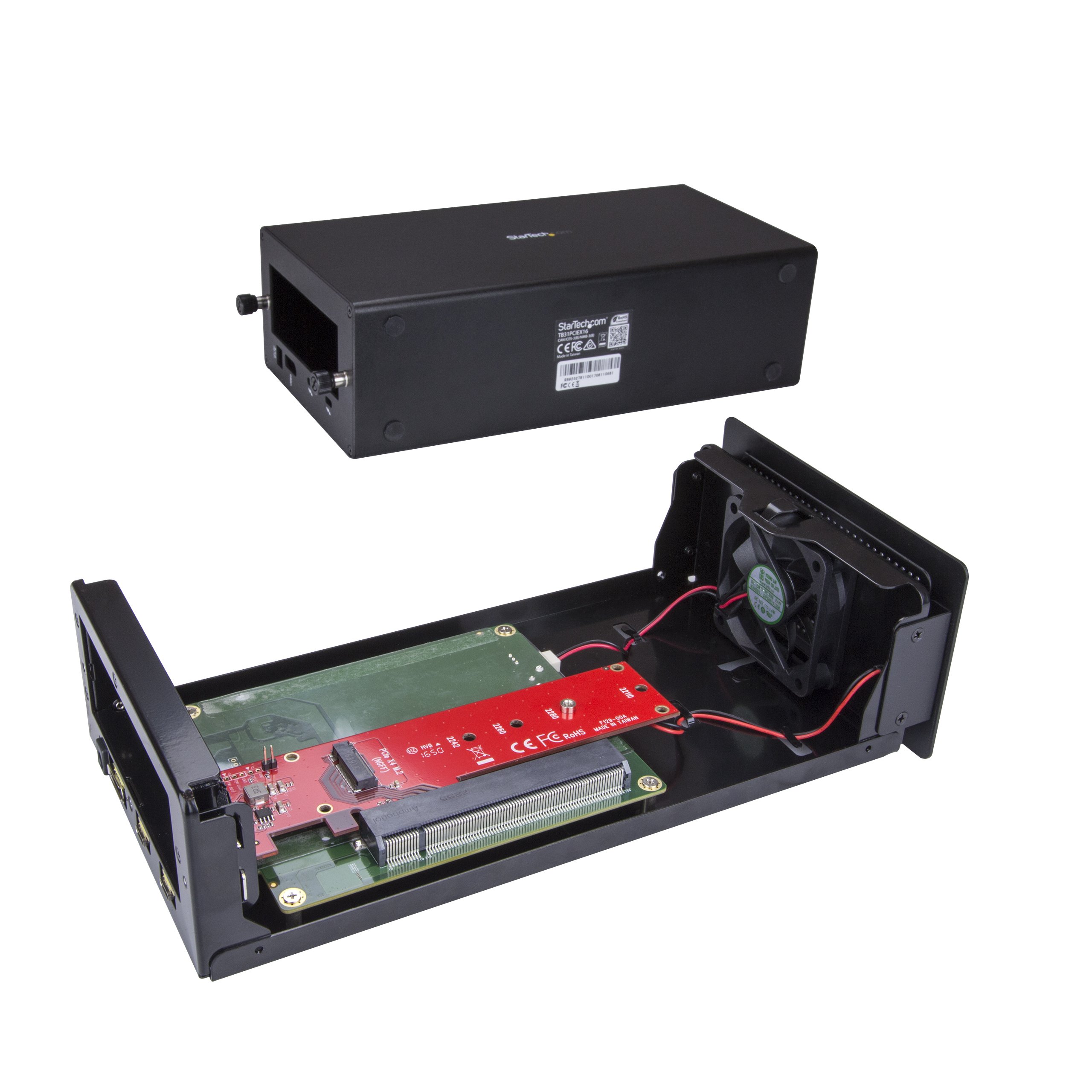 StarTech.com Thunderbolt 3 to PCIe M.2 Adapter - External Enclosure with Expansion Card | High-Speed Data Transfer for SSDs & NVMe Drives | Perfect for Mac & PC Workstations, Video Editing & Gaming Rigs