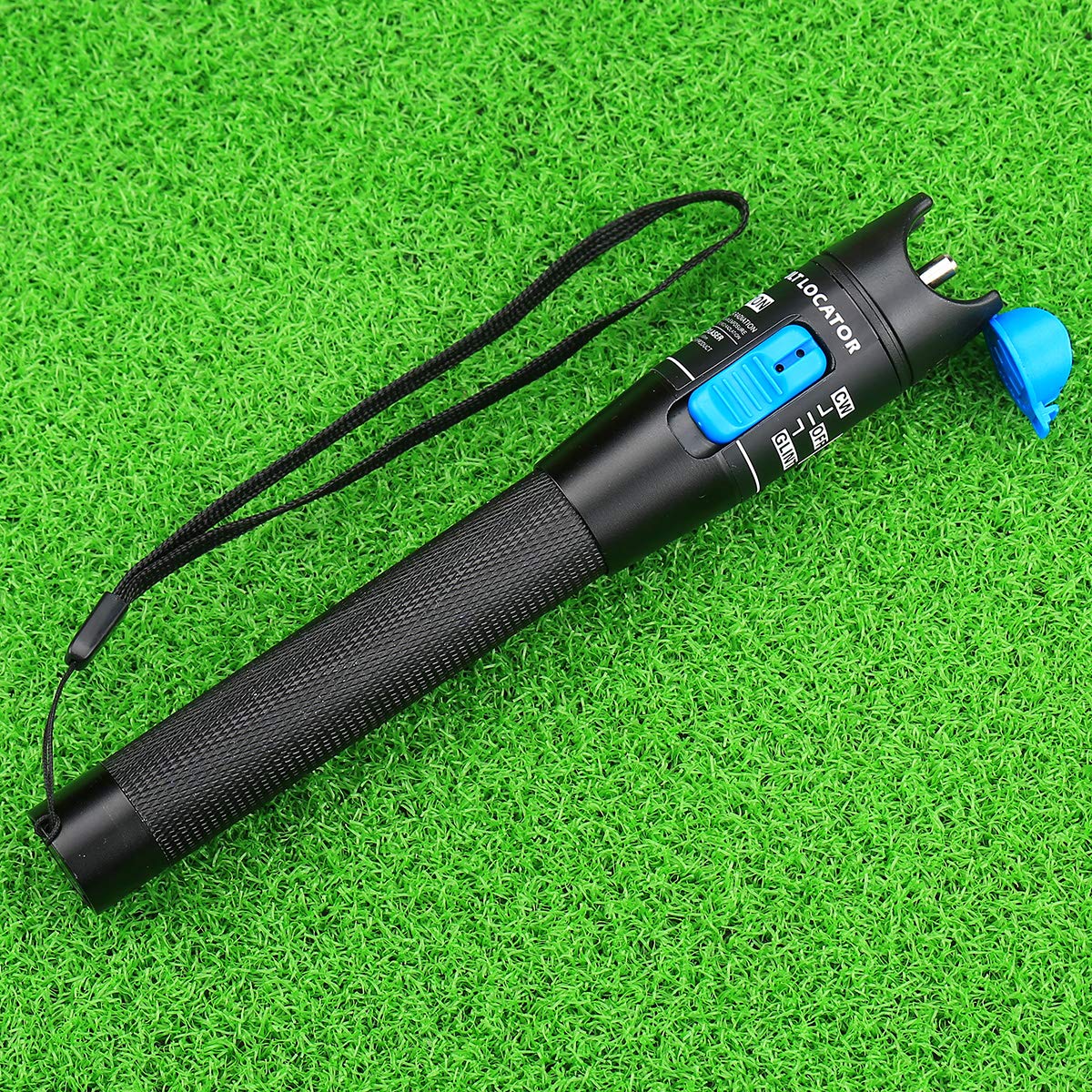 5KM Fiber Optic Cable Tester with Visual Fault Locator | Fiber Tester Meter for 2.5mm Connectors | CATV & Telecom Maintenance Equipment | Ideal for Network Installation and Cable Testing