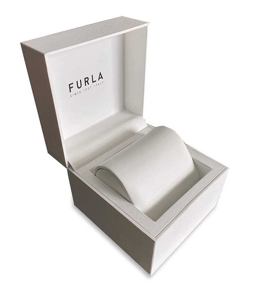 Furla Women's Elegant Dress Watch with Silver & Rose Gold Case - Model WW00002004L5 | Perfect for Office, Formal Events & Special Occasions