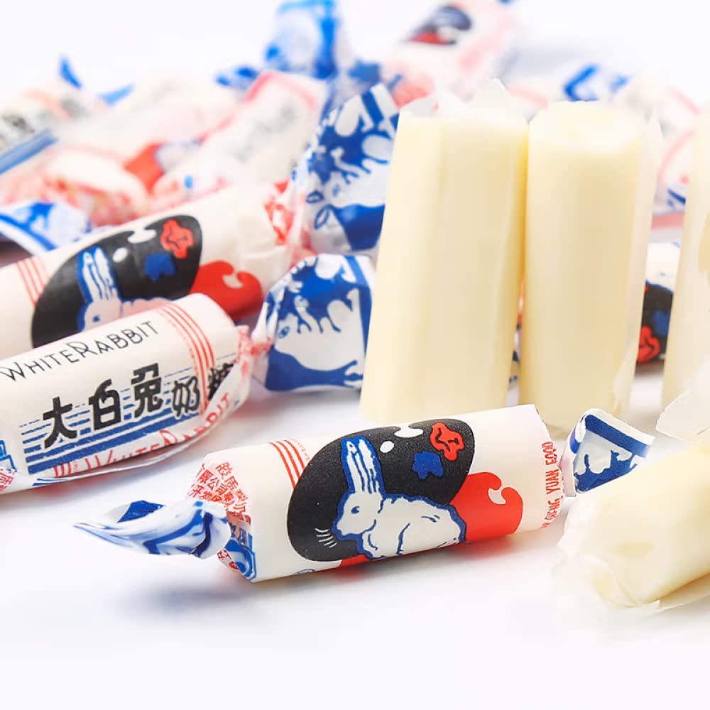 SIJIYUNLI White Rabbit Creamy Candy 8oz (227g) - Classic Milk Flavored Hard Toffee for Holidays, Gifts & Snacking