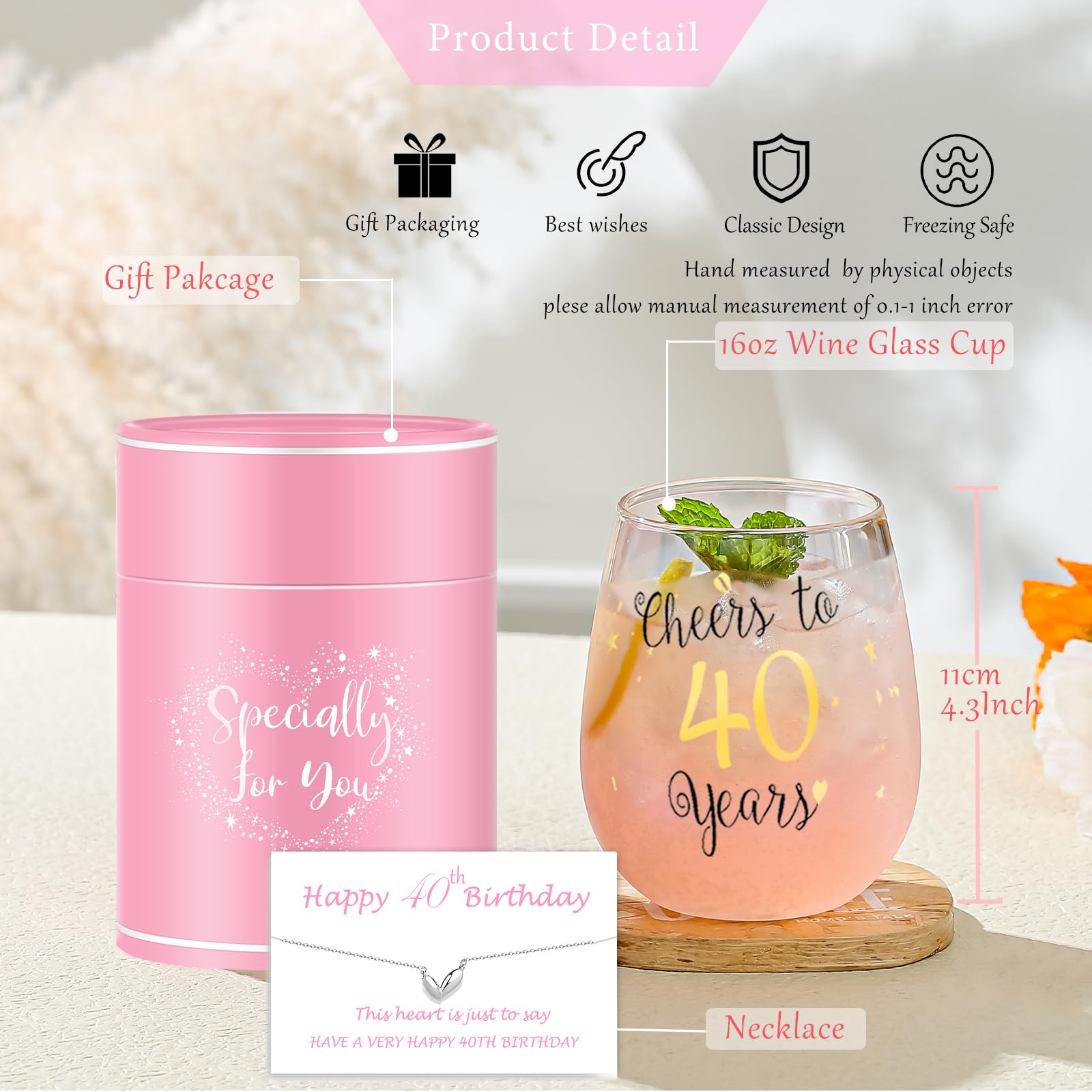 Yalucky Gold Stemless Wine Glasses Set of 4 - Elegant Champagne Flutes for Women & Men - Perfect Wedding, Anniversary, Bridal Shower Gifts - Great for Parties, Romantic Dinners & Home Decor