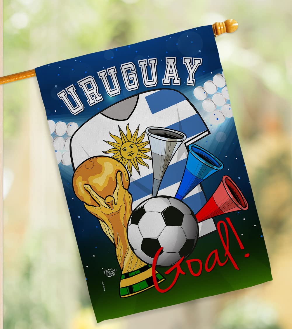 Uruguay Flags for FIFA World Cup - Outdoor & Indoor Decor for Soccer Fans