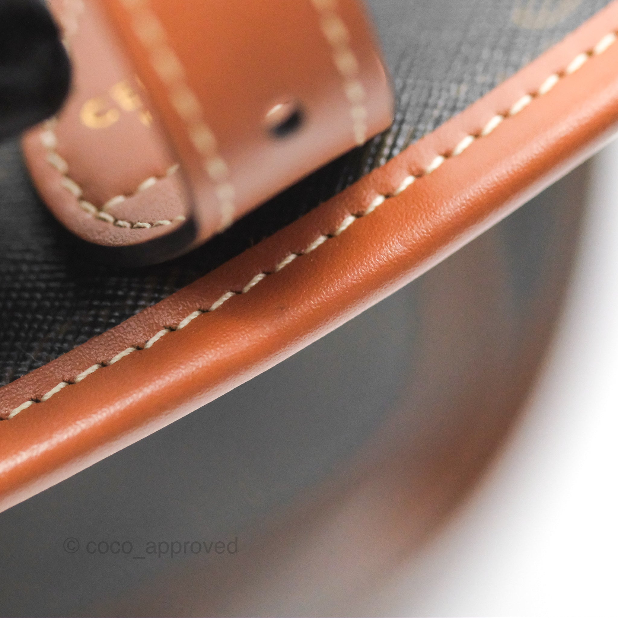 Celine Medium Folco Bag in Triomphe Canvas - Tan Crossbody Bag for Women | Luxury Handbag for Work, Travel & Everyday Use