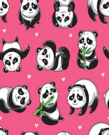 Cute Pandas Pink