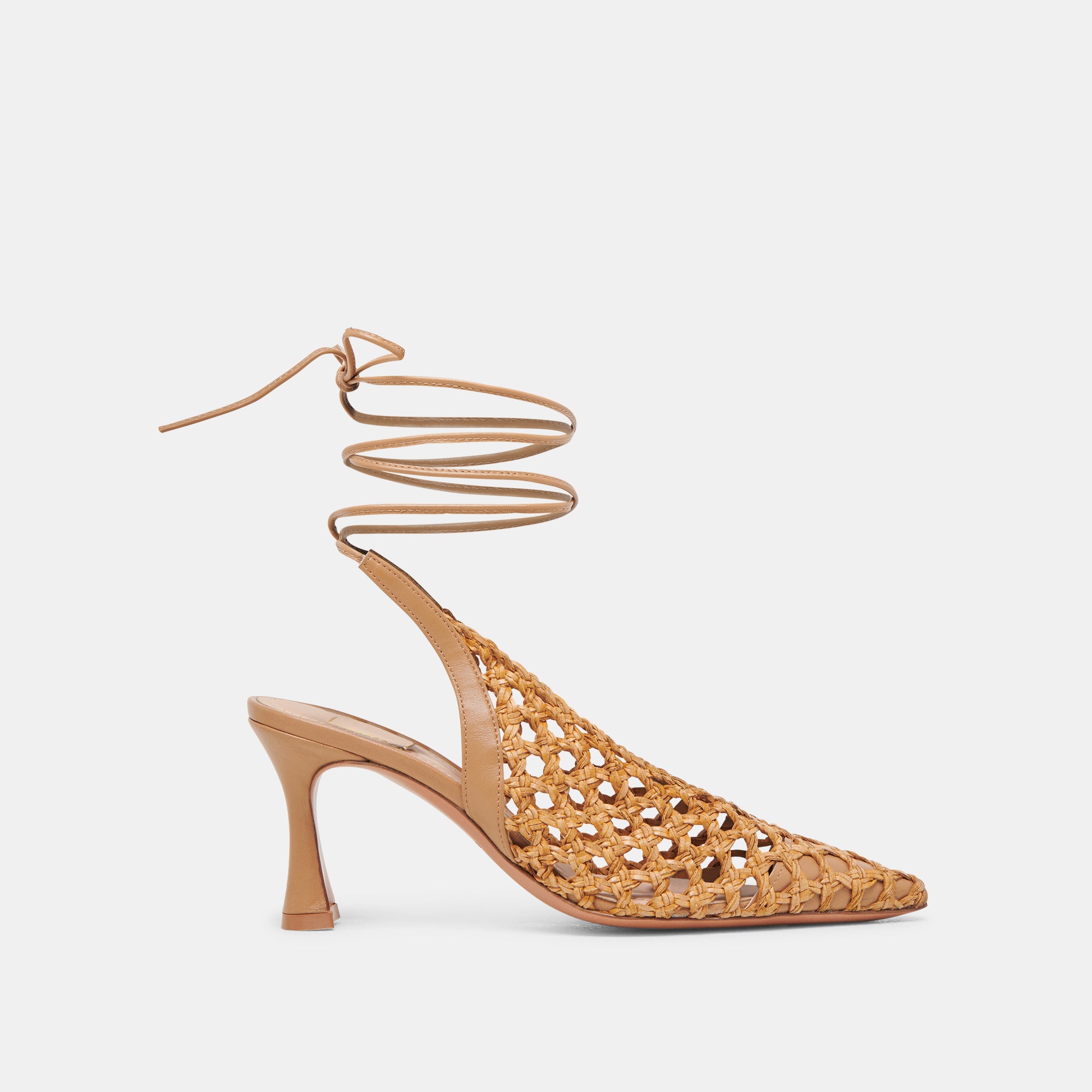 GESICA Women's Natural Woven High Heels - Comfortable Dress Sandals for Weddings, Parties & Evening Events