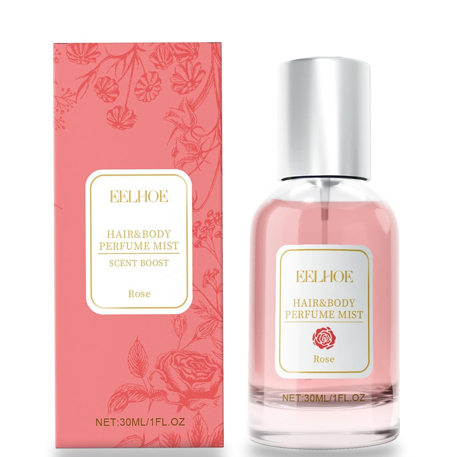 Lisade Rose Hair Perfume for Women - Long Lasting Fragrance Mist with Pheromones, Hydrating Hair & Body Spray, Nourishing Shine Enhancer | Perfect for Date Nights, Weddings & Everyday Elegance