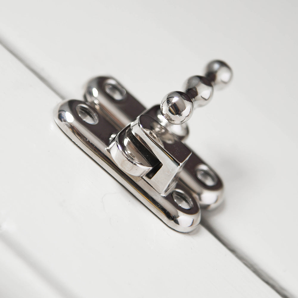 Polished Nickel Cabinet Catch - Heavy Duty Cupboard Latch for Kitchen, Bathroom & Furniture - Secure & Stylish Hardware for Drawers & Doors