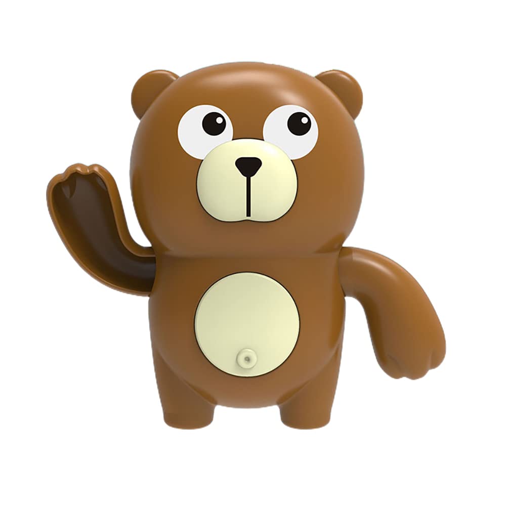 Wind-Up Swimming Bear Bath Toy - Floating Water Toy for Kids, Fun Bathtub & Pool Toy (Brown) - Perfect for Toddlers' Bath Time & Summer Pool Play