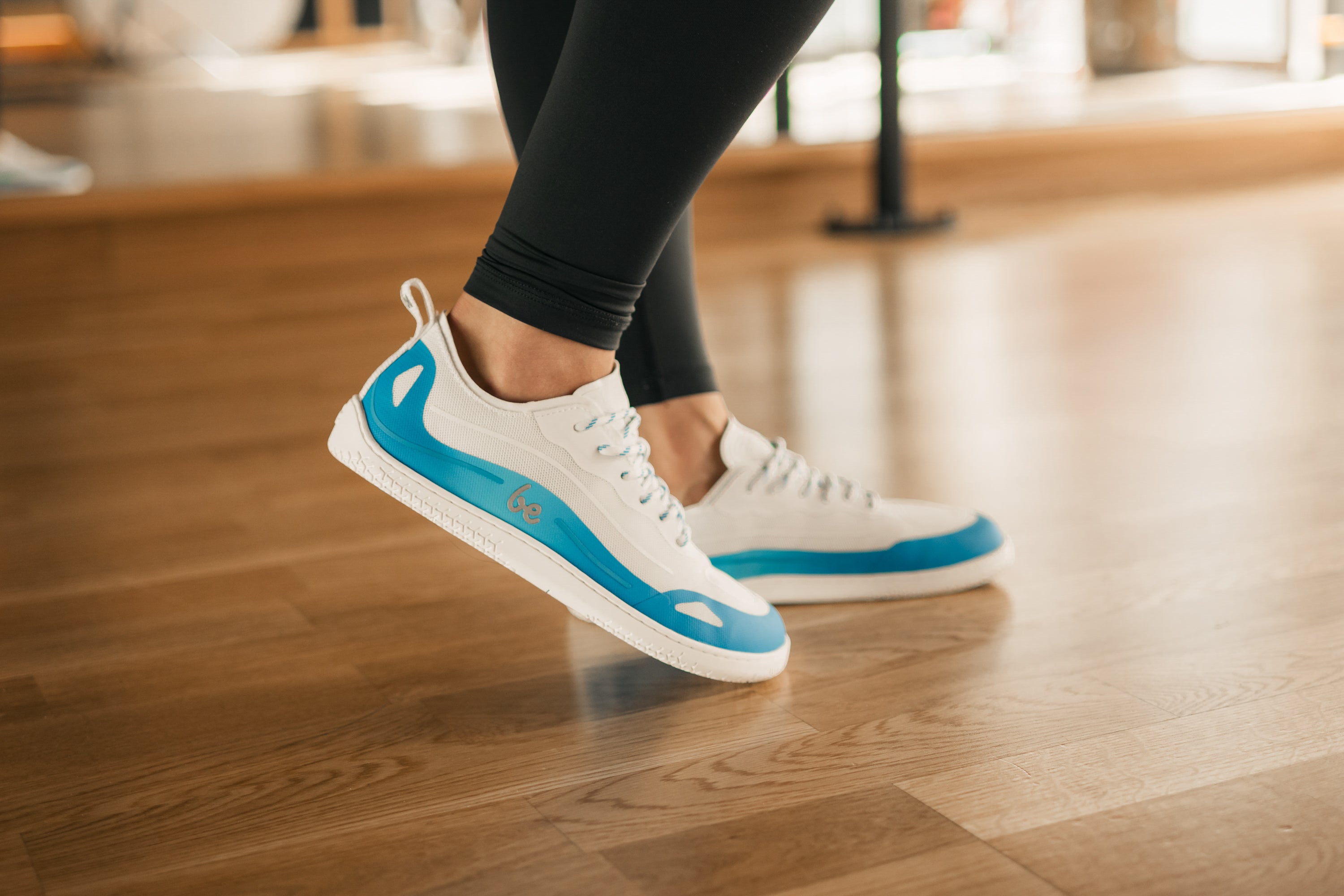 Barefoot Sneakers for Women & Men - Be Lenka Velocity Minimalist Running Shoes in Blue | Lightweight & Flexible for Gym, Trail Running & Everyday Wear