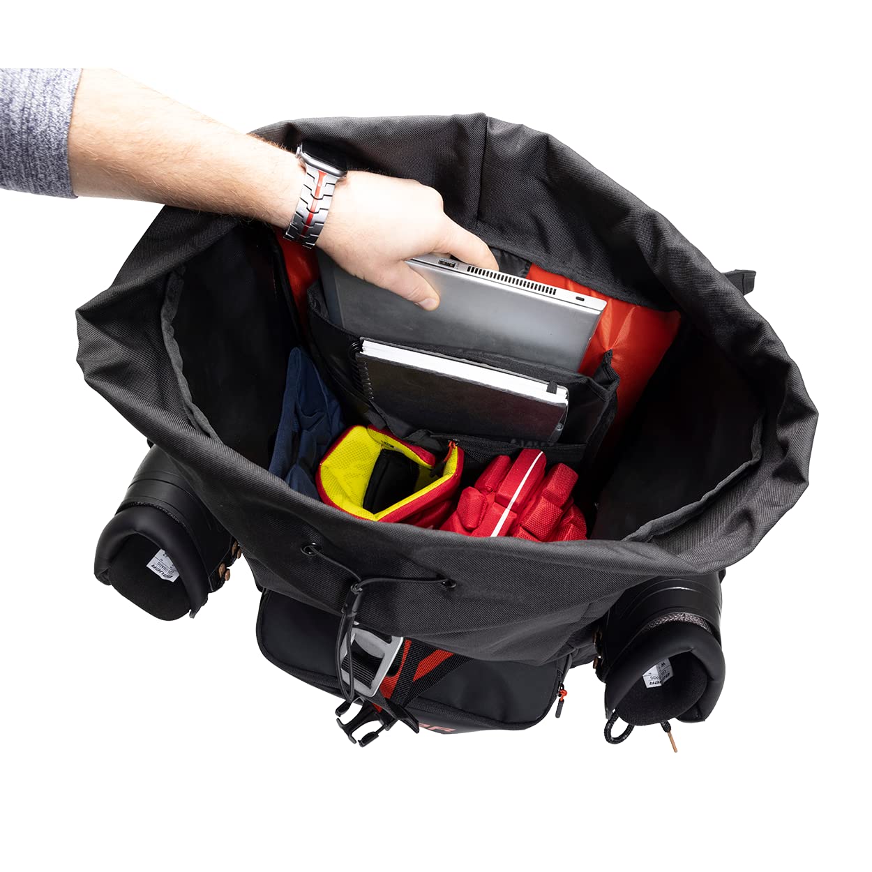 Bauer Hockey Pond Equipment Backpack Bag - Durable Hockey Gear Storage for Outdoor & Ice Rink - Perfect for Hockey Players, Coaches & Fans - Carry Sticks, Skates & Accessories