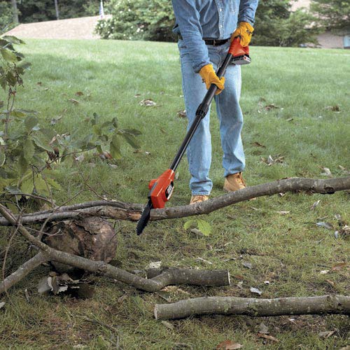 BLACK+DECKER 20V MAX Cordless Pole Saw Kit with Battery & Charger - 8-Inch Cutting Bar (LPP120) - Perfect for Tree Trimming, Pruning Branches, and Yard Maintenance
