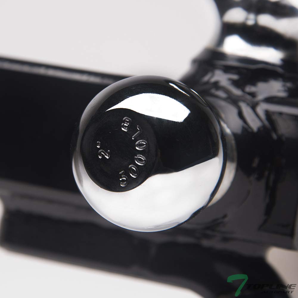 Universal 3-in-1 Trailer Hitch with Tri-Ball Mount - 2